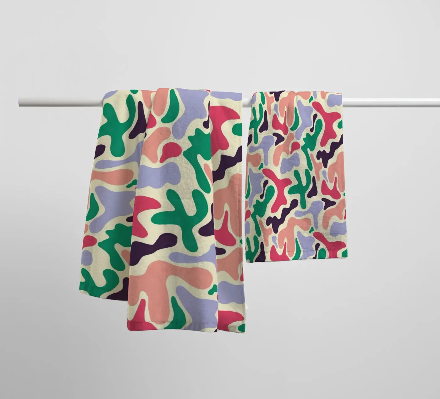 Cherry Orchard Pattern towel by AufMarenART