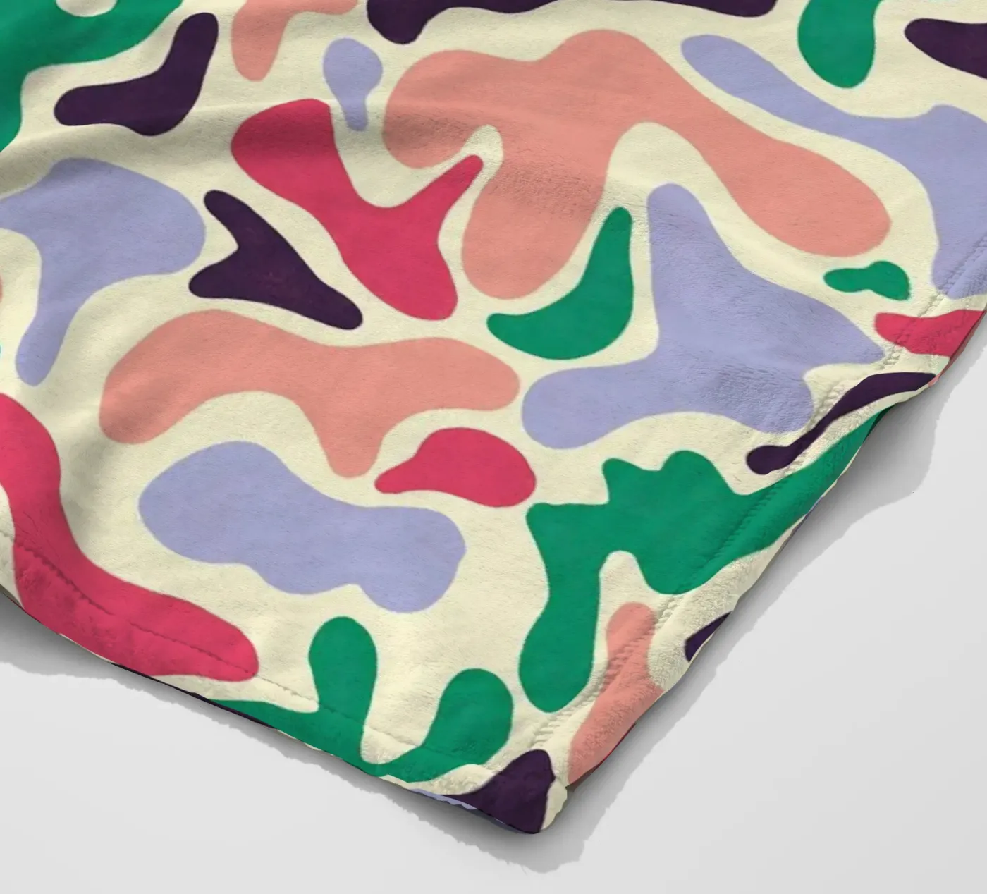 Cherry Orchard Pattern fleece blanket by AufMarenART