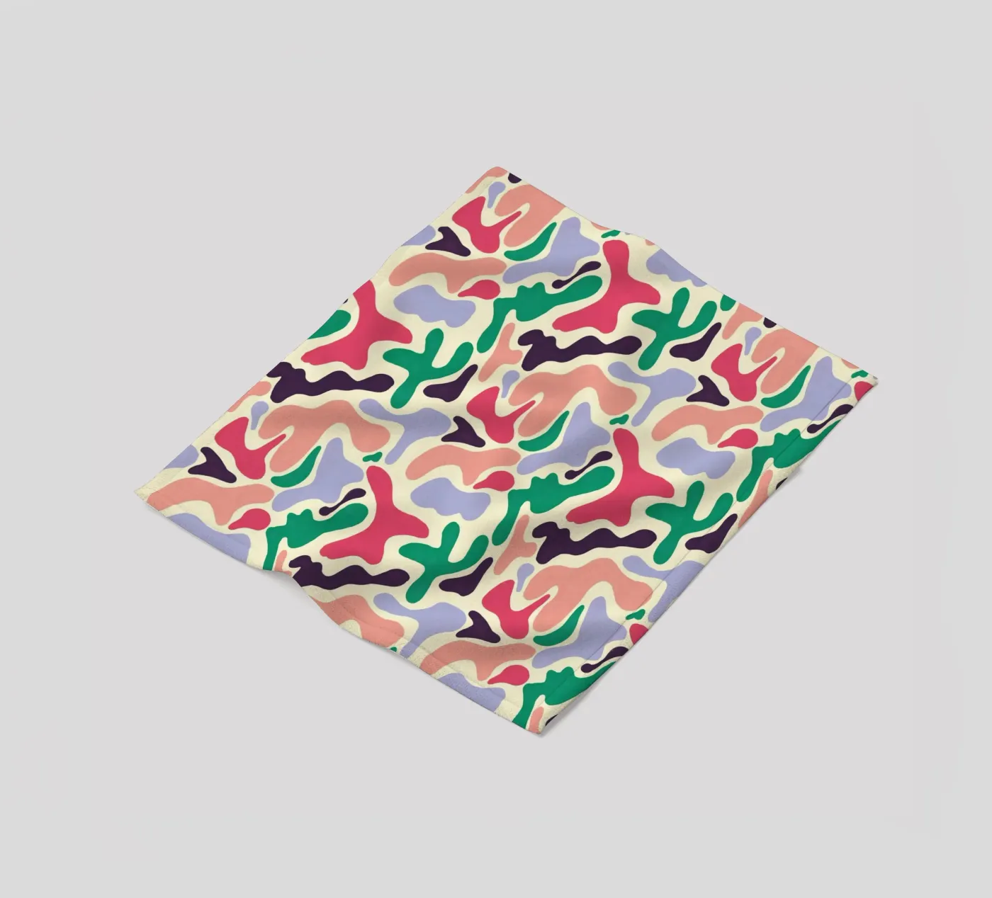 Cherry Orchard Pattern fleece blanket by AufMarenART