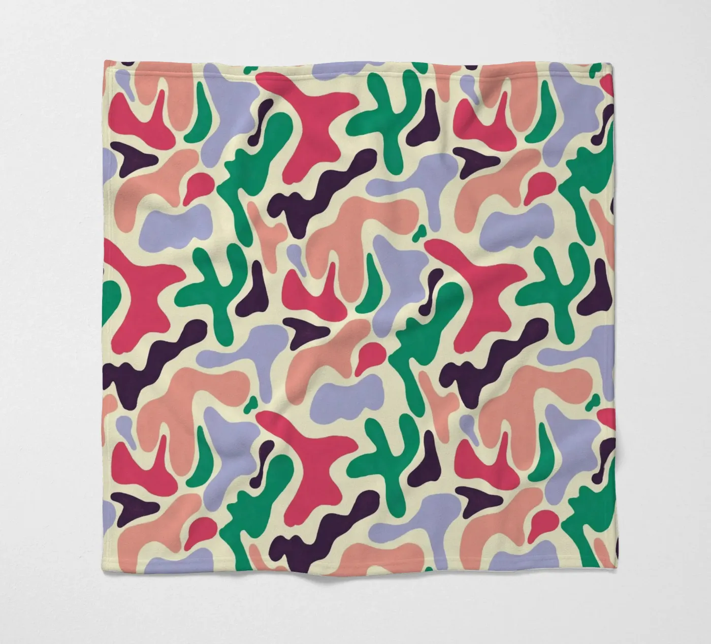 Cherry Orchard Pattern fleece blanket by AufMarenART