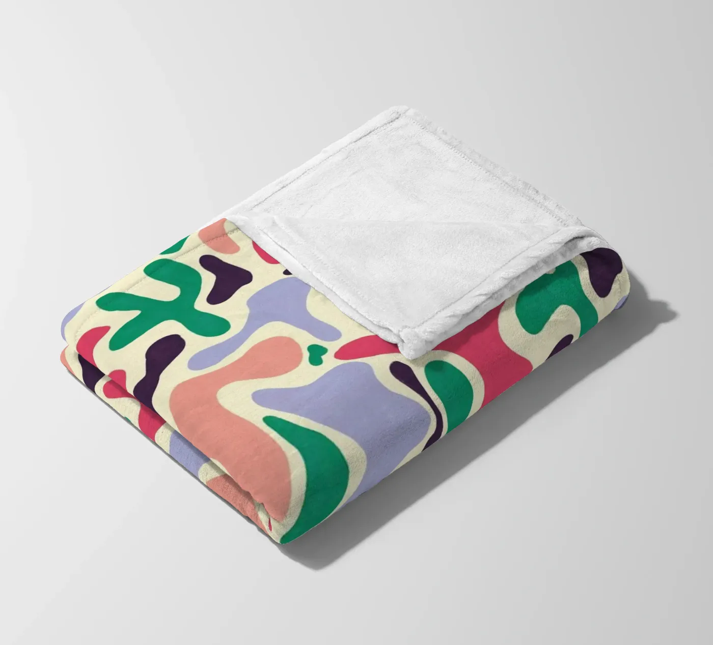 Cherry Orchard Pattern fleece blanket by AufMarenART