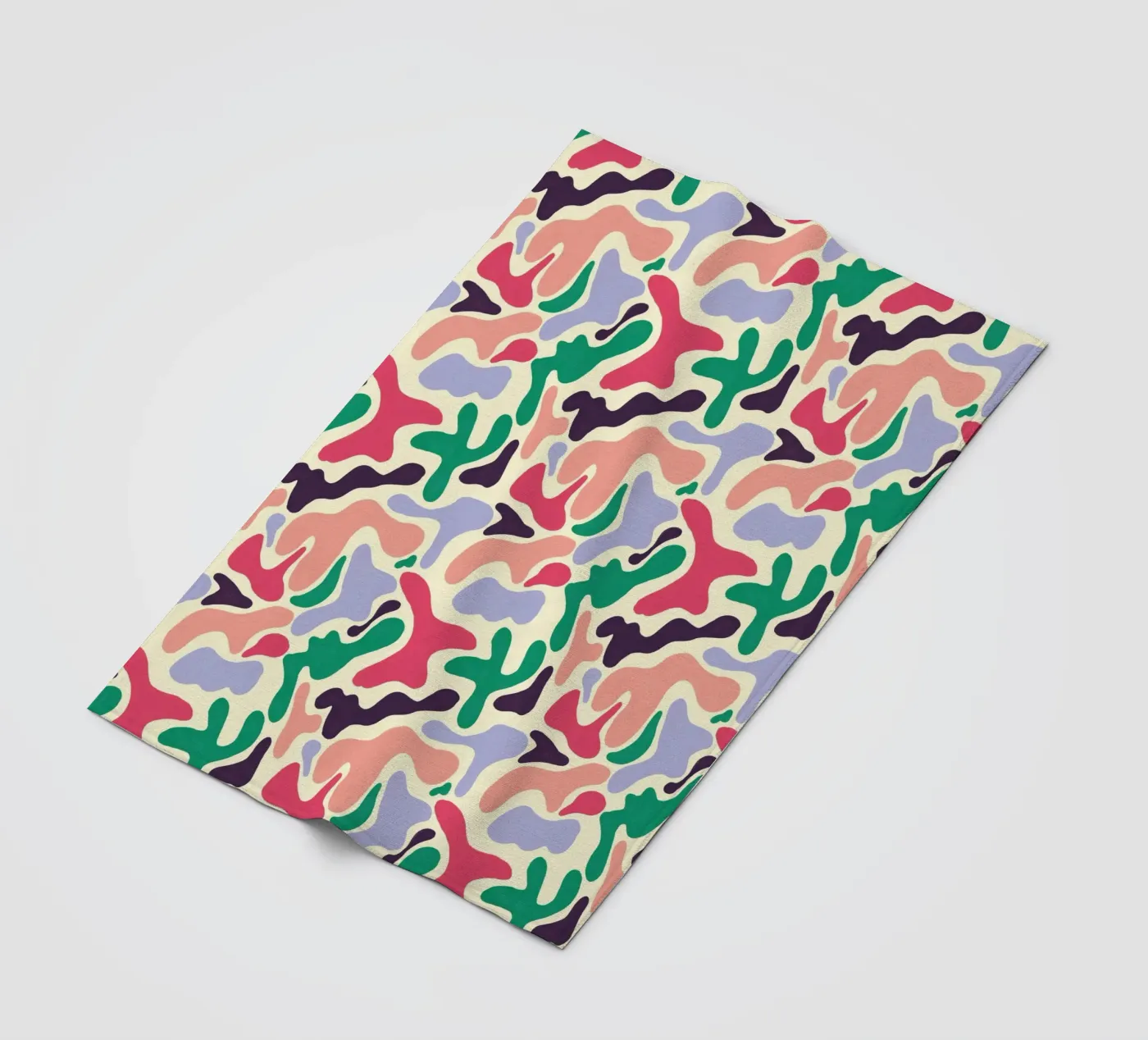 Cherry Orchard Pattern fleece blanket by AufMarenART
