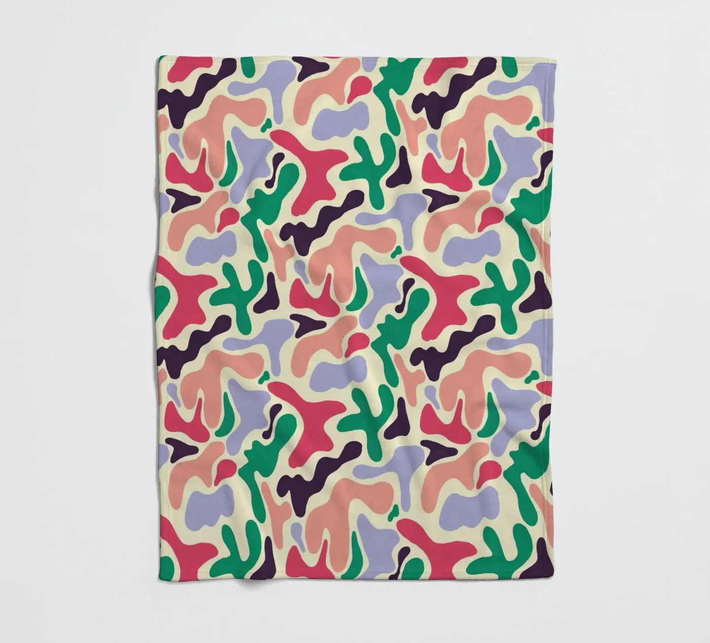 Cherry Orchard Pattern fleece blanket by AufMarenART