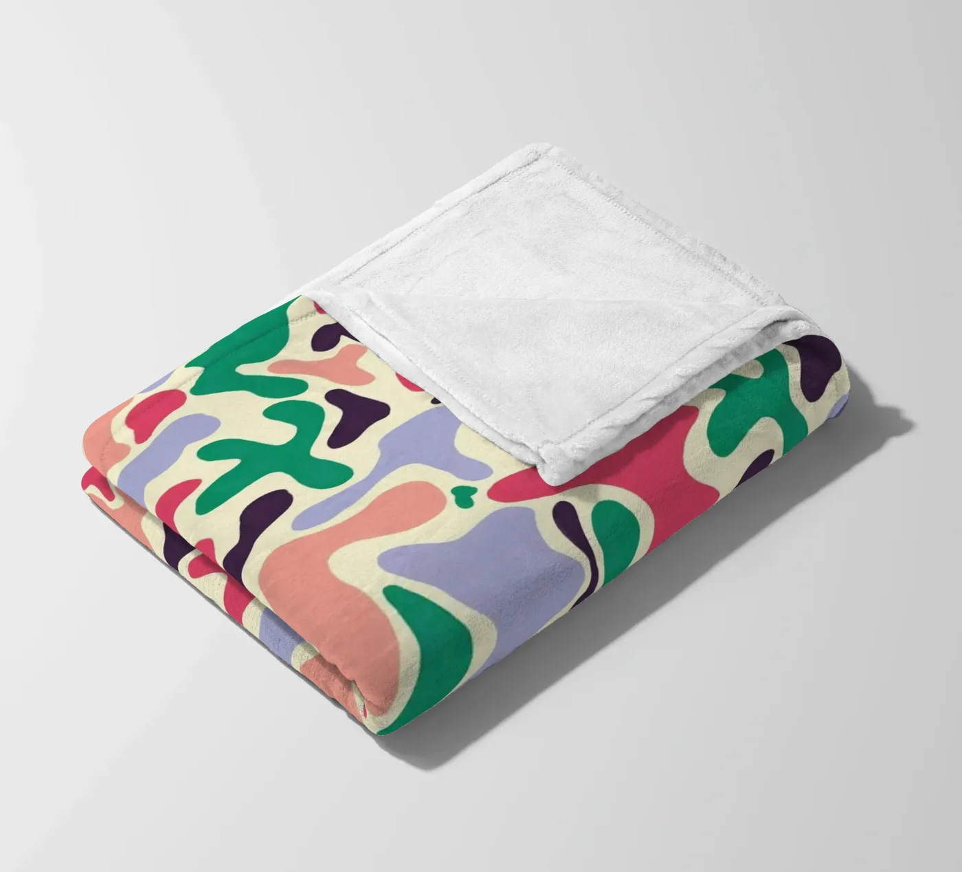 Cherry Orchard Pattern fleece blanket by AufMarenART
