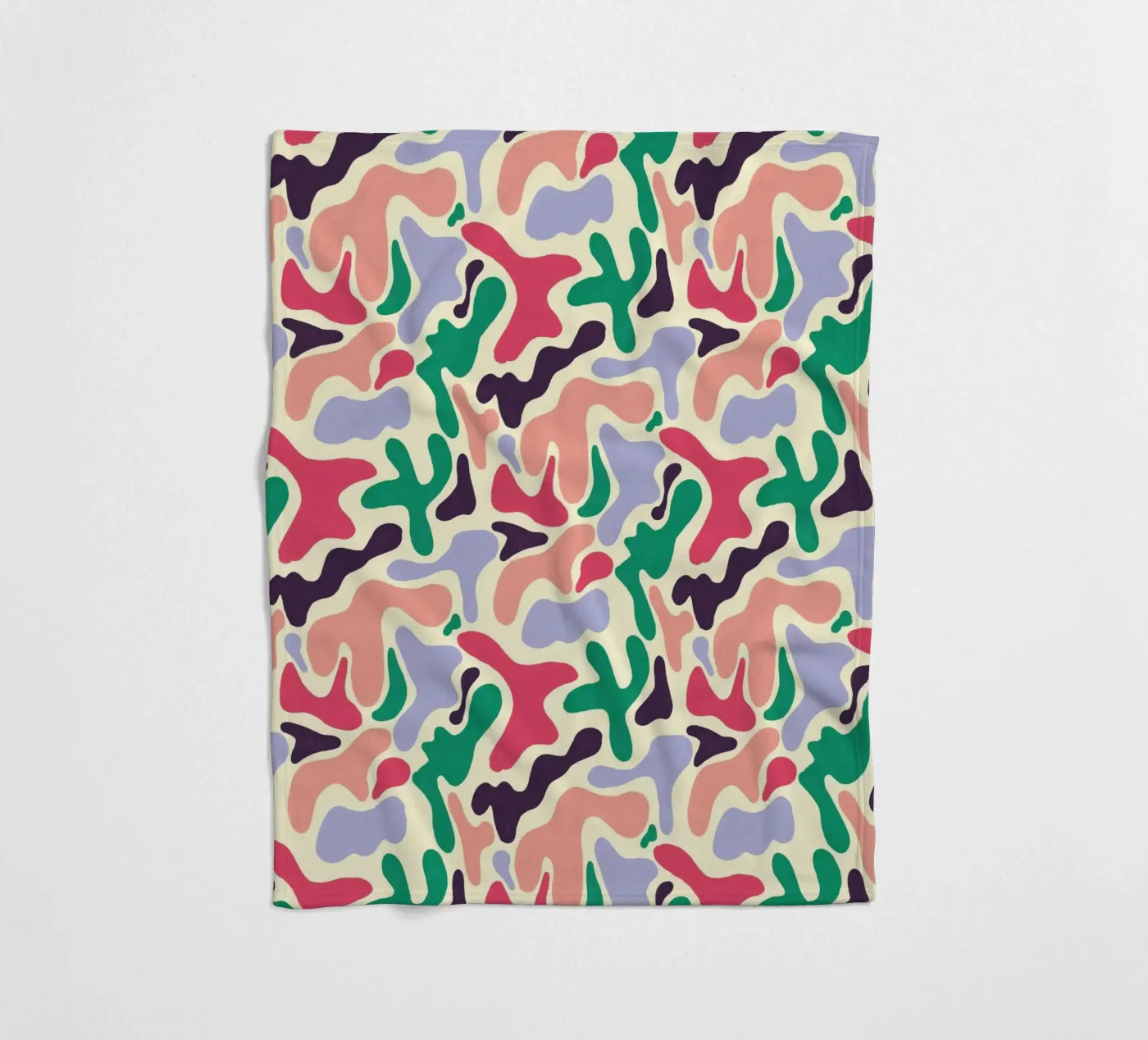 Cherry Orchard Pattern fleece blanket by AufMarenART