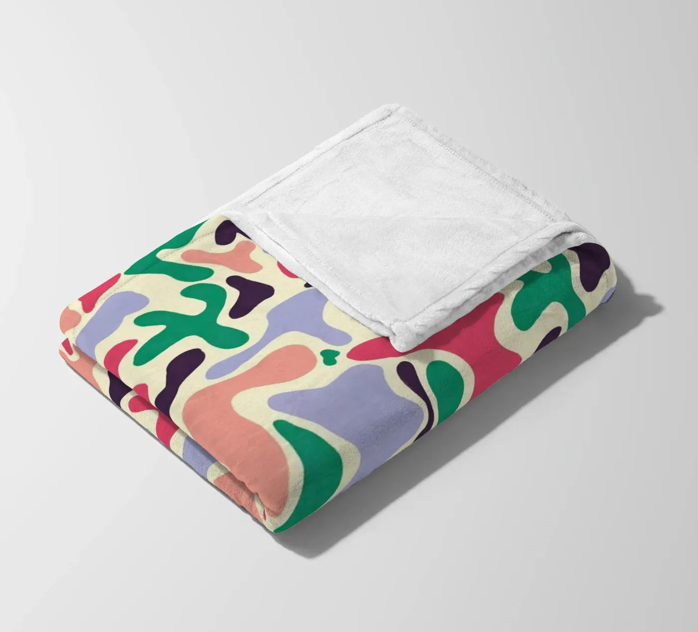 Cherry Orchard Pattern fleece blanket by AufMarenART