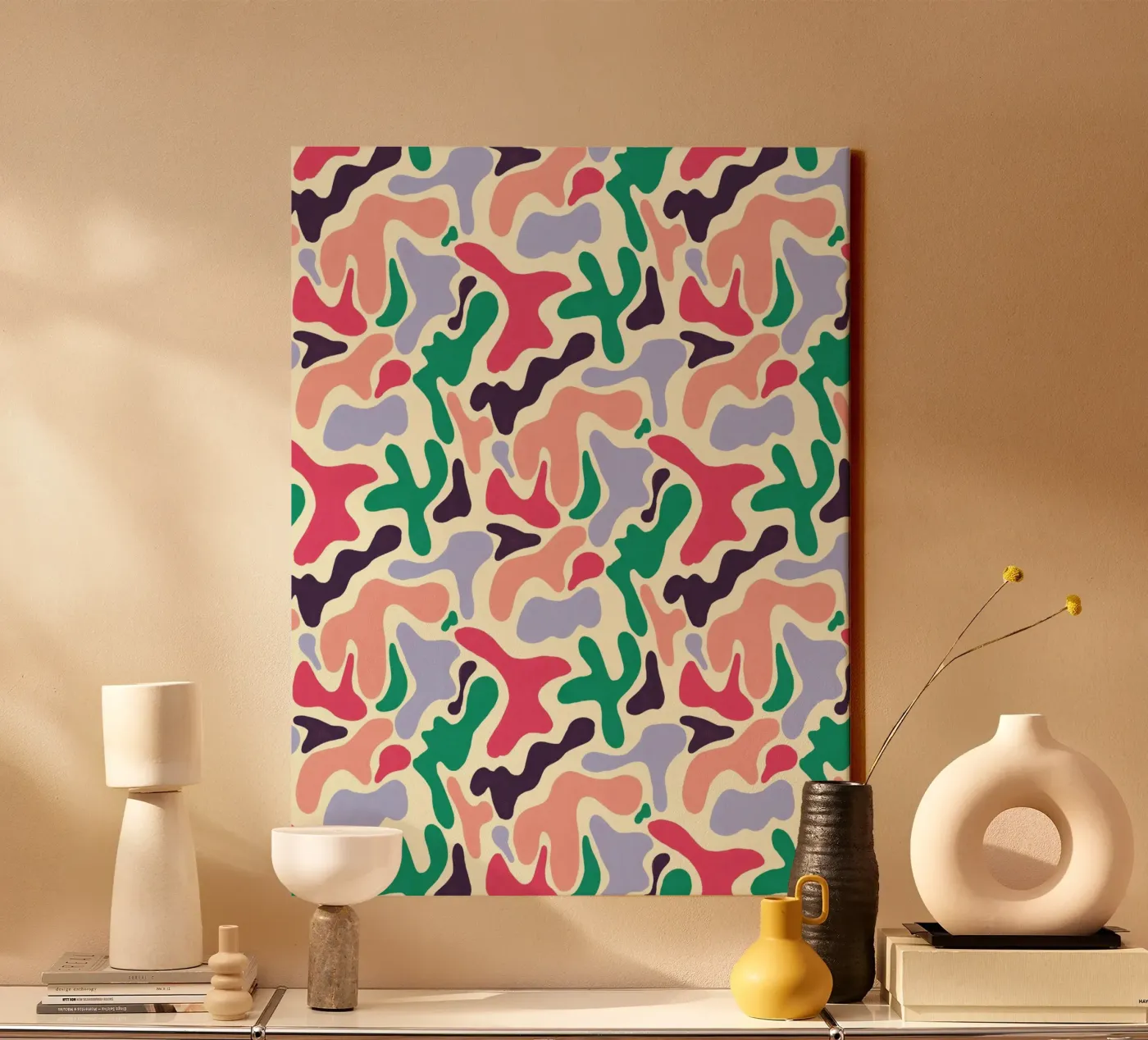 Cherry Orchard Pattern canvas van AufMarenART