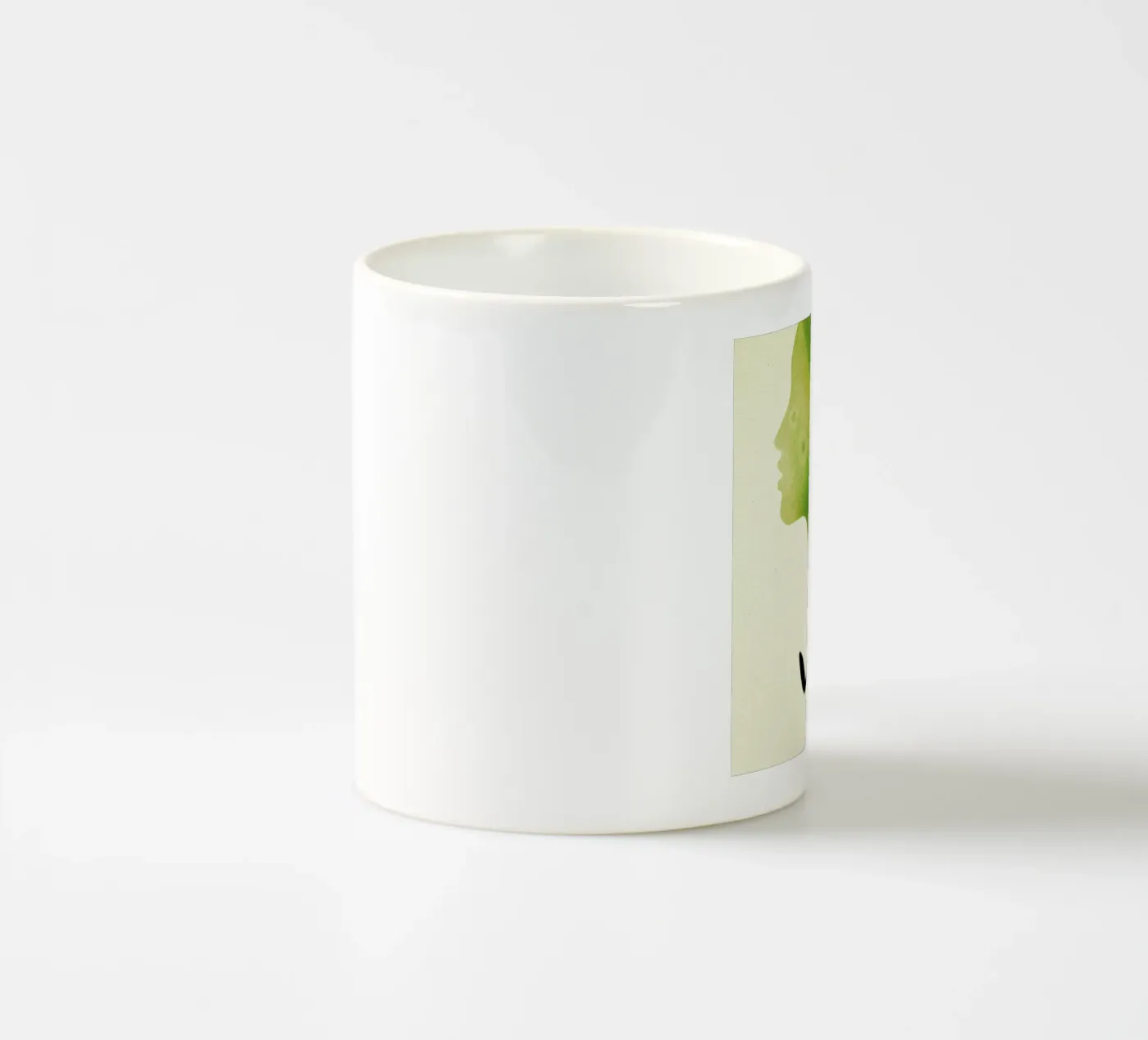 Kiwi ceramic mug by Ekaterina Koroleva