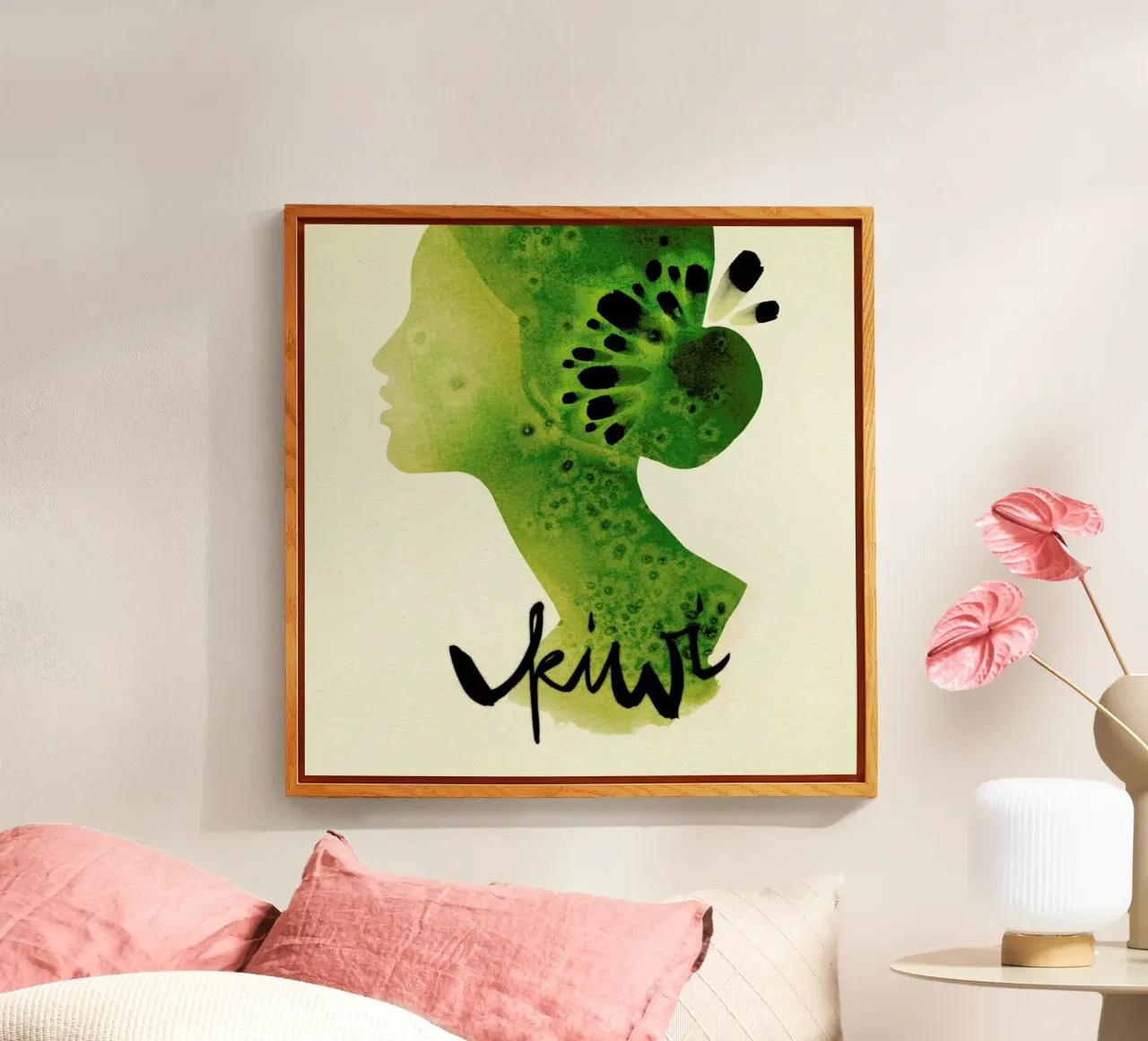 Kiwi acrylic glass by Ekaterina Koroleva