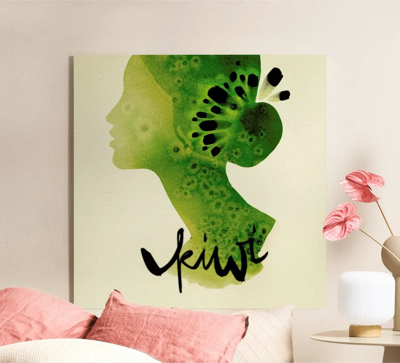 Kiwi acrylic glass by Ekaterina Koroleva