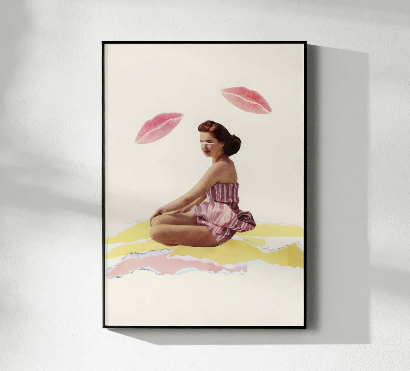 Wees van mij acryl van Cassia Beck Collage