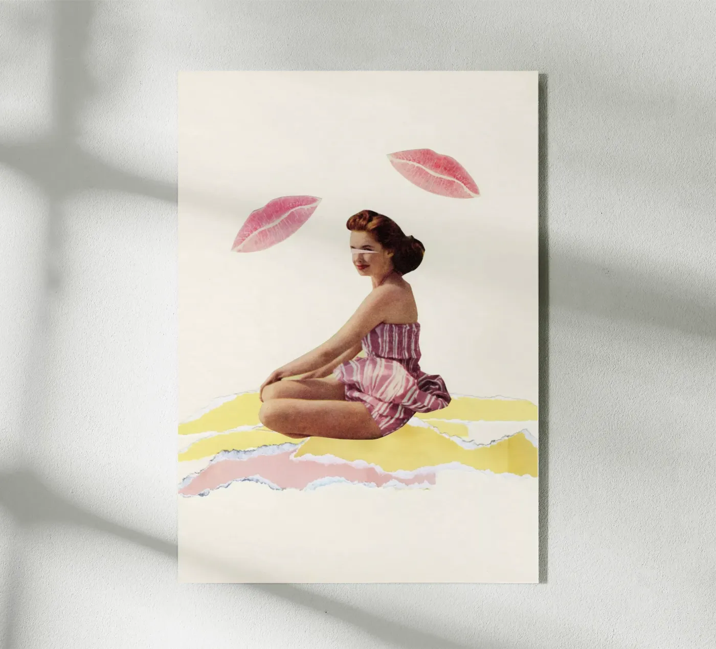 Wees van mij acryl van Cassia Beck Collage