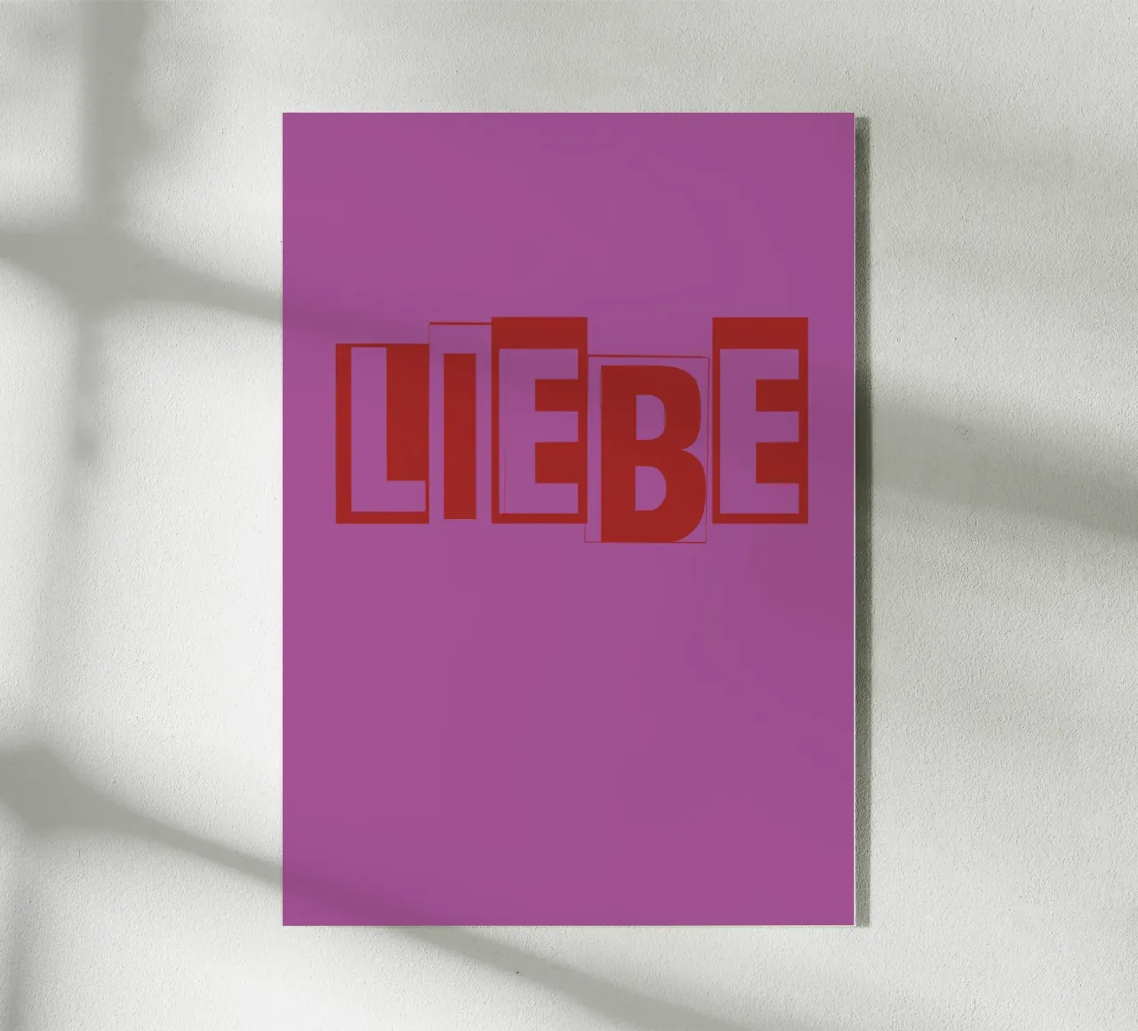 Liebe plexiglass da Typografik