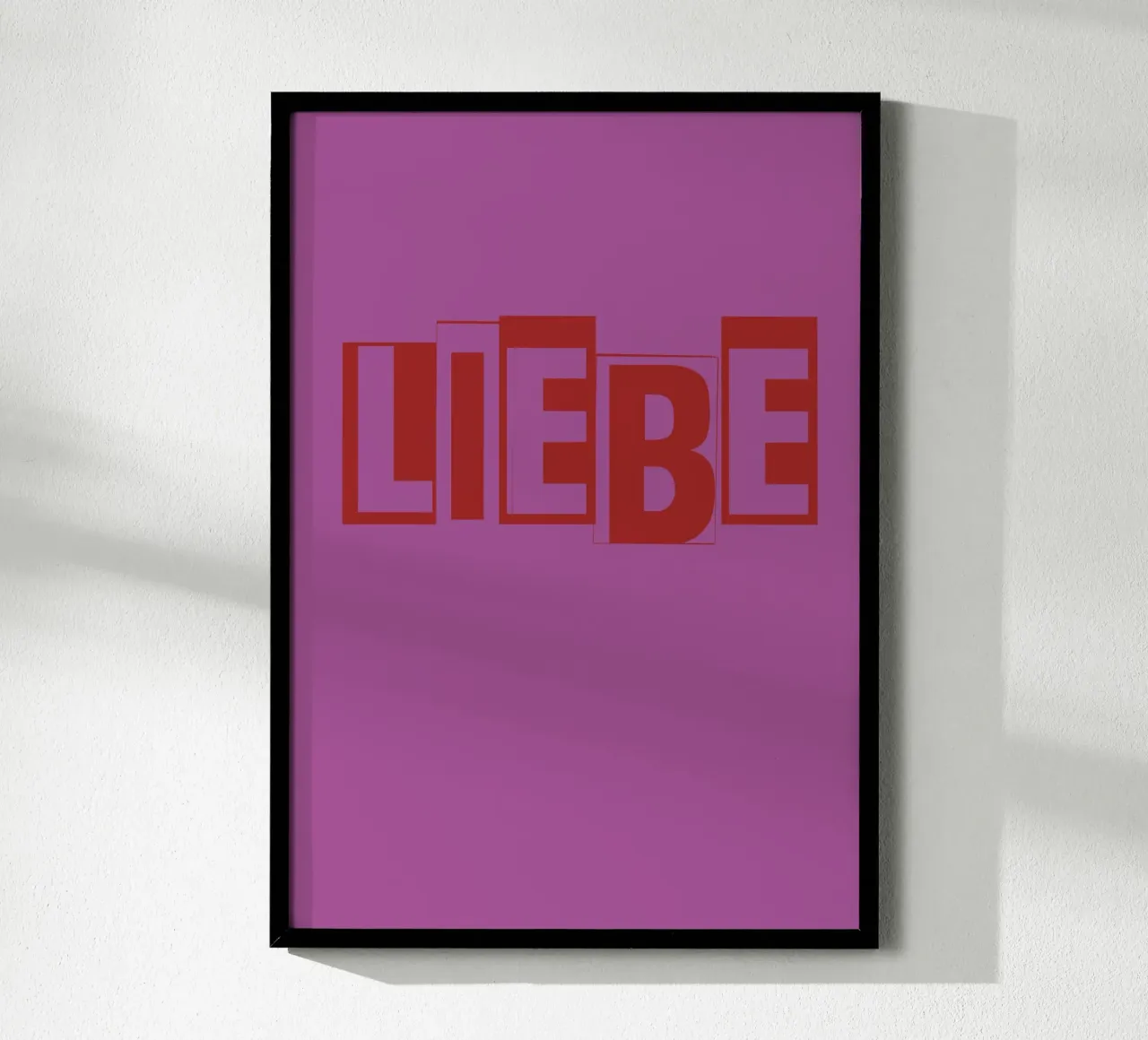 Liebe poster da Typografik