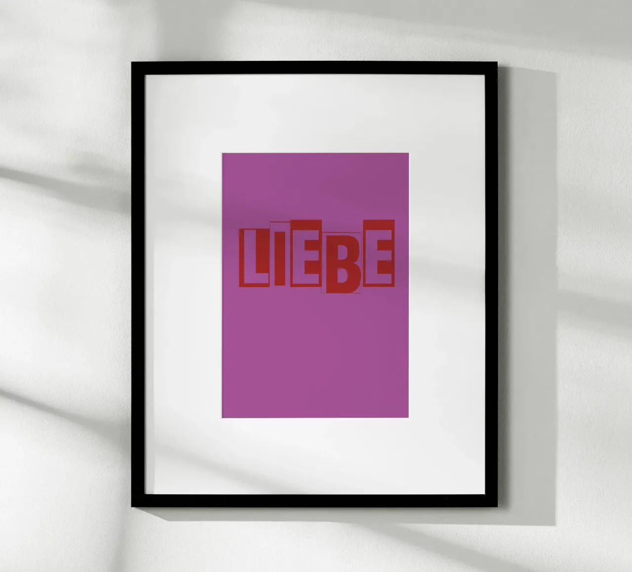 Liebe poster da Typografik