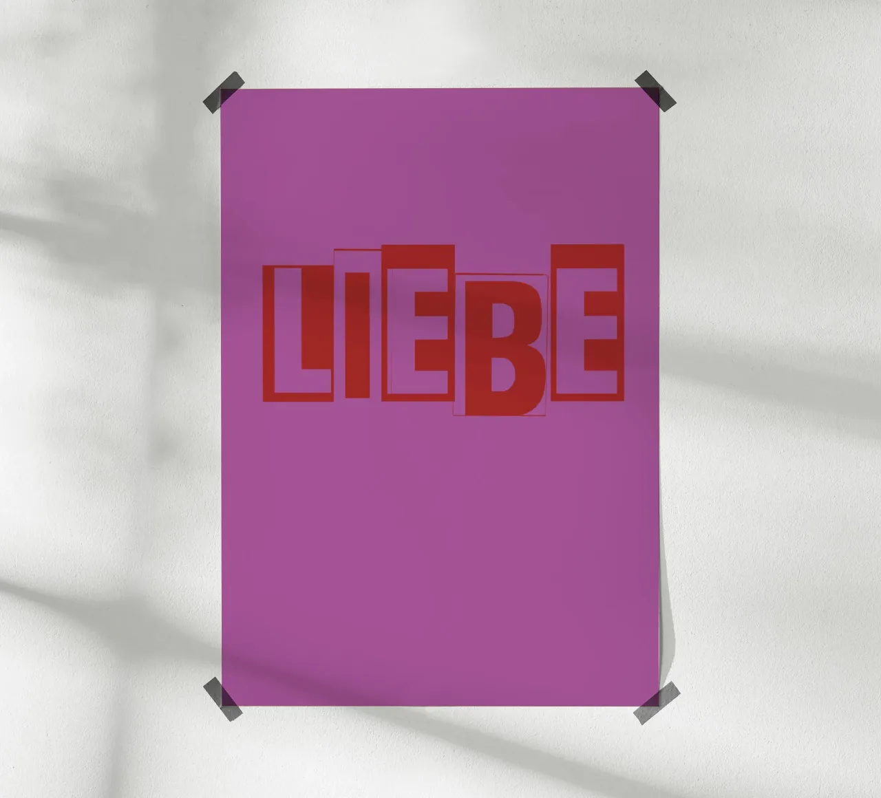 Liebe poster da Typografik