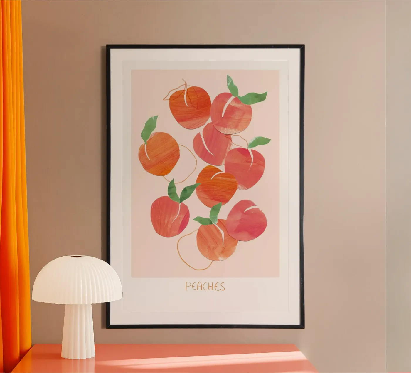 Peaches poster van Farina Kuklinski