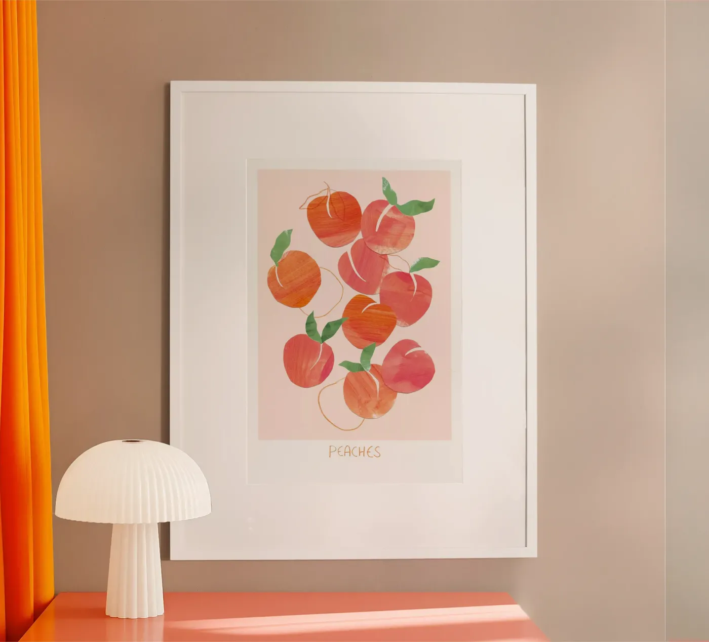 Peaches poster van Farina Kuklinski