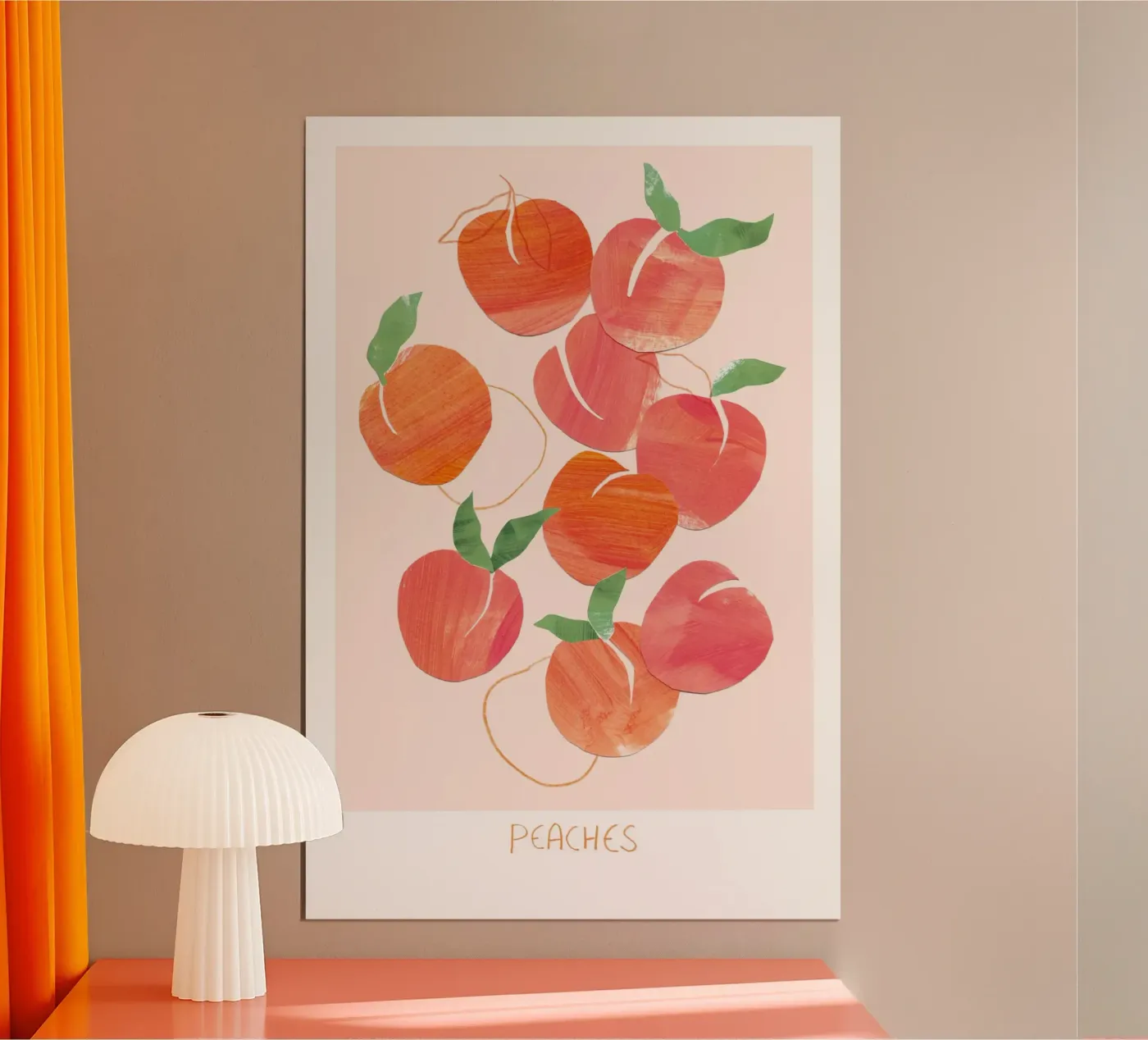 Peaches poster van Farina Kuklinski