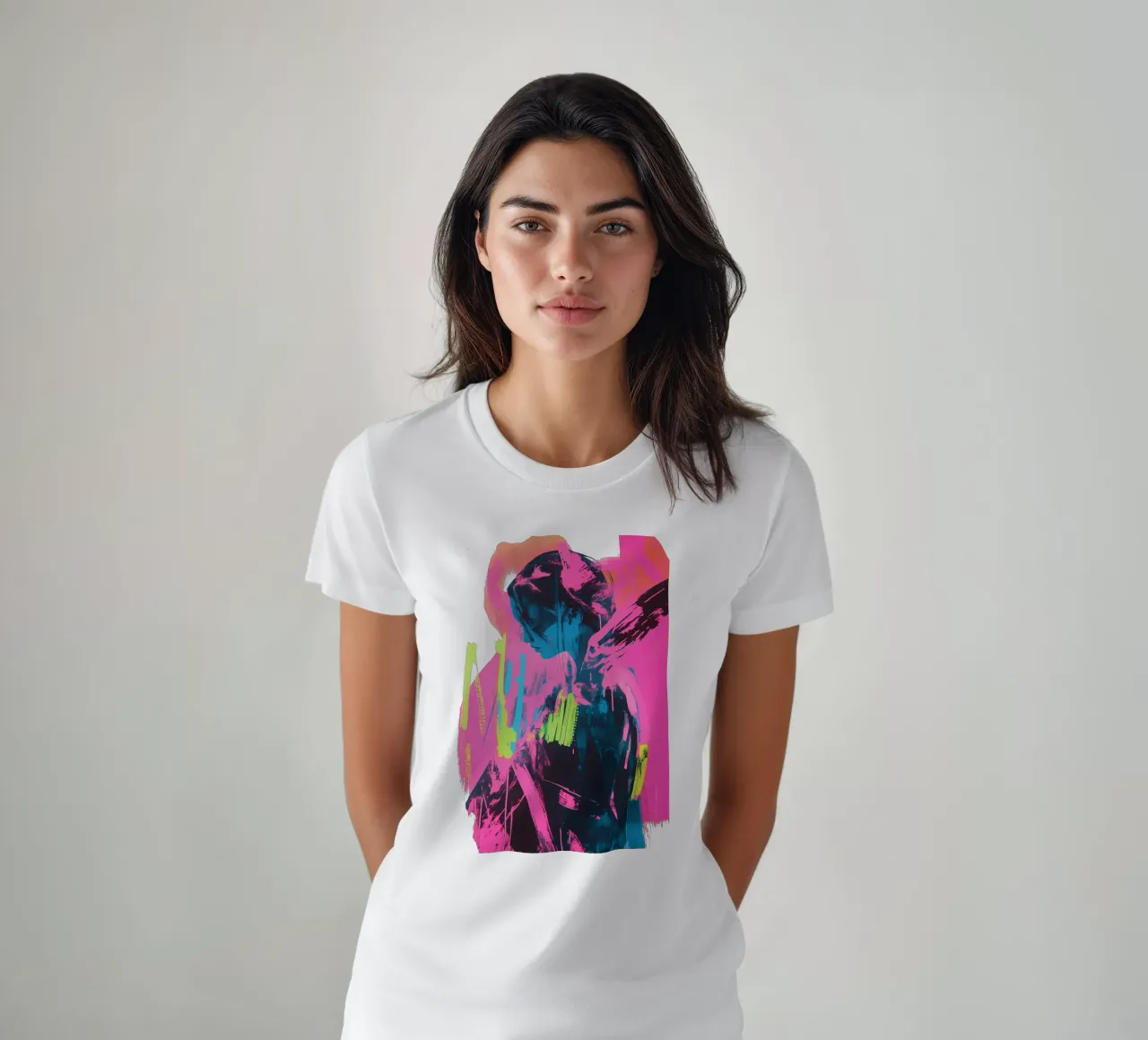 Angelo al neon caduto t-shirt da Autofocus
