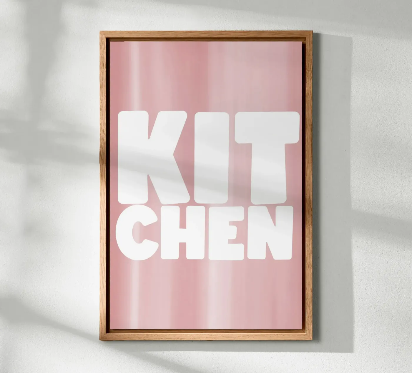 KITCHEN Leinwand von Bold Type Co.