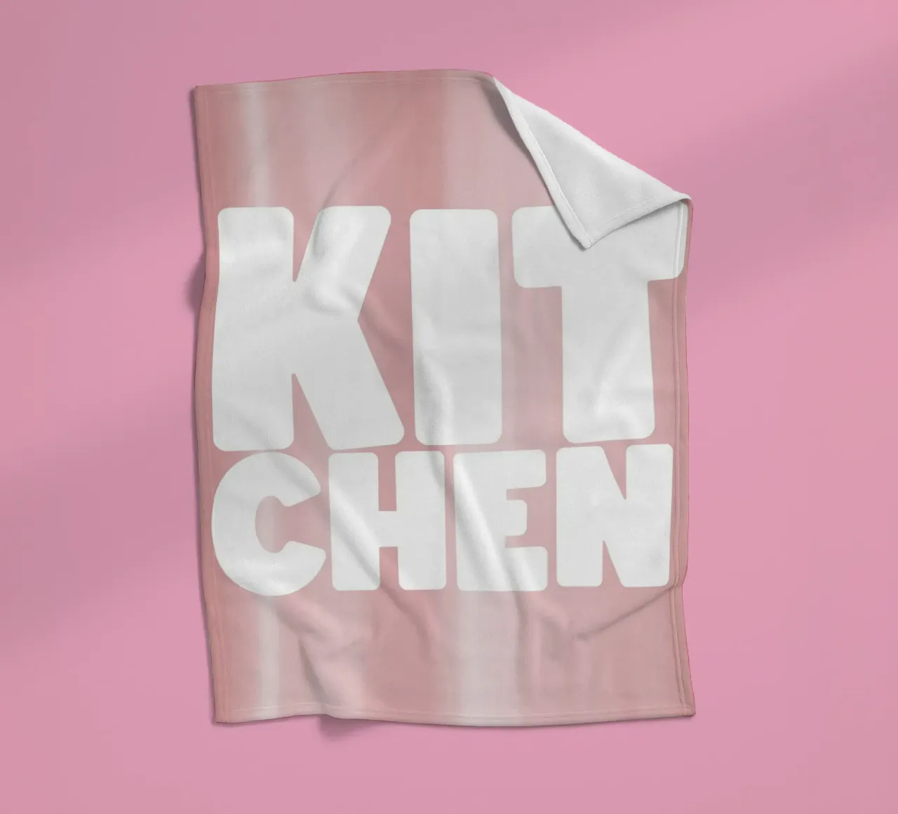 KITCHEN fleece blanket by Bold Type Co.