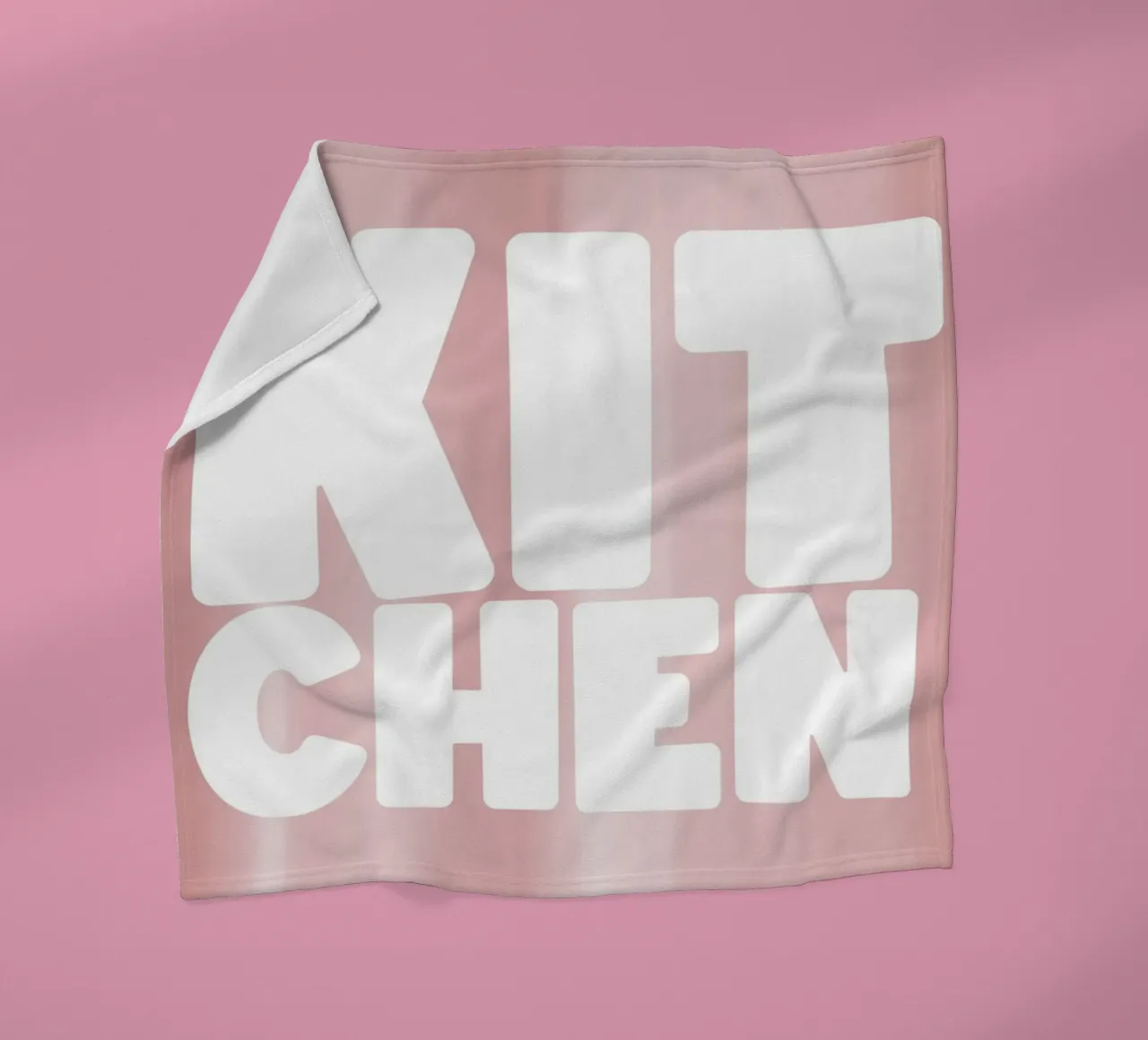 KITCHEN fleece blanket by Bold Type Co.