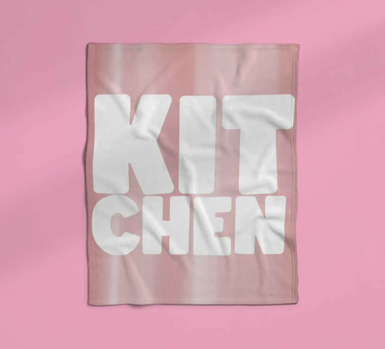 KITCHEN fleece blanket by Bold Type Co.