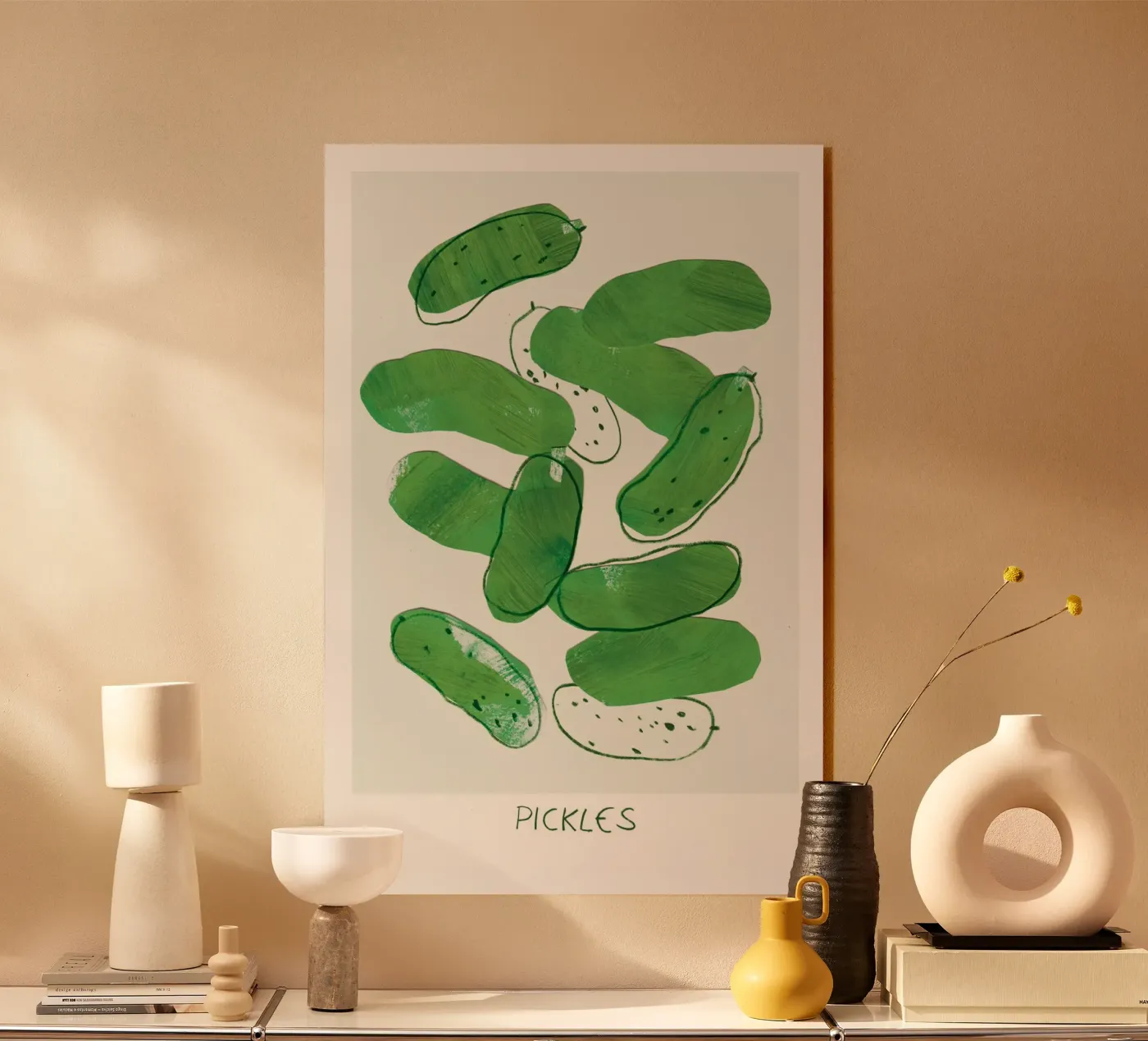 Pickles acryl van Farina Kuklinski