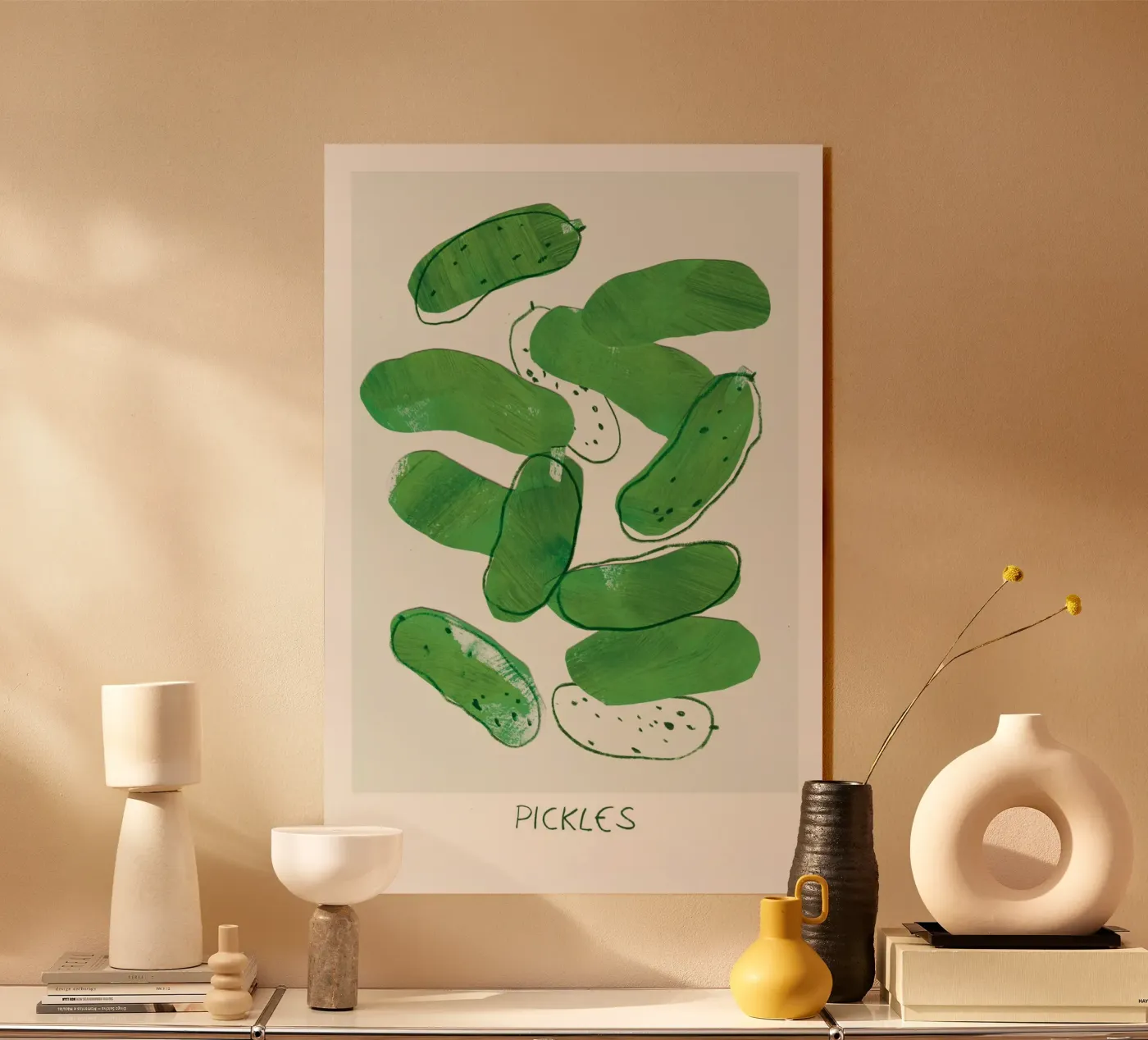 Pickles plexiglas de Farina Kuklinski