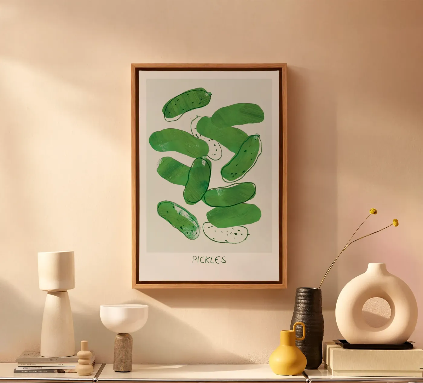 Pickles canvas by Farina Kuklinski