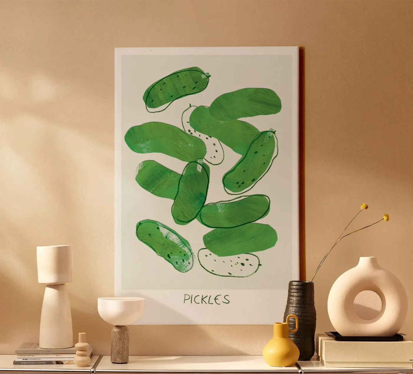 Pickles canvas by Farina Kuklinski