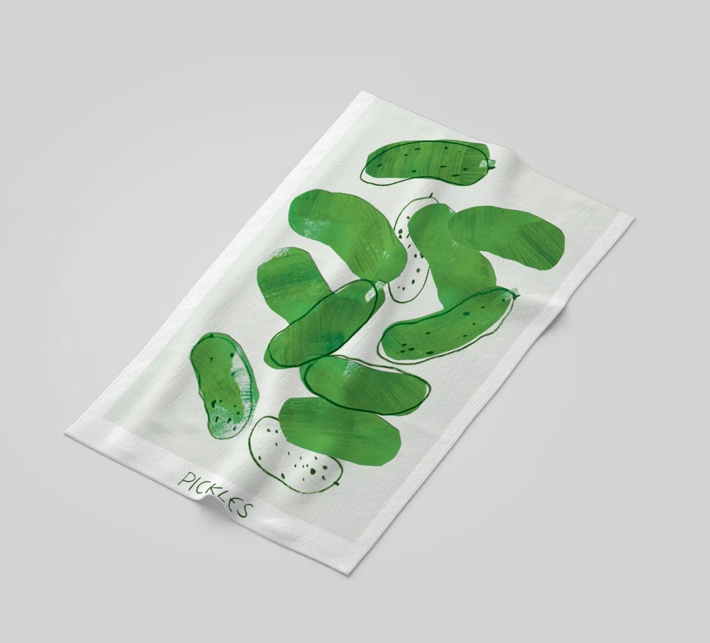 Pickles strandhanddoek van Farina Kuklinski