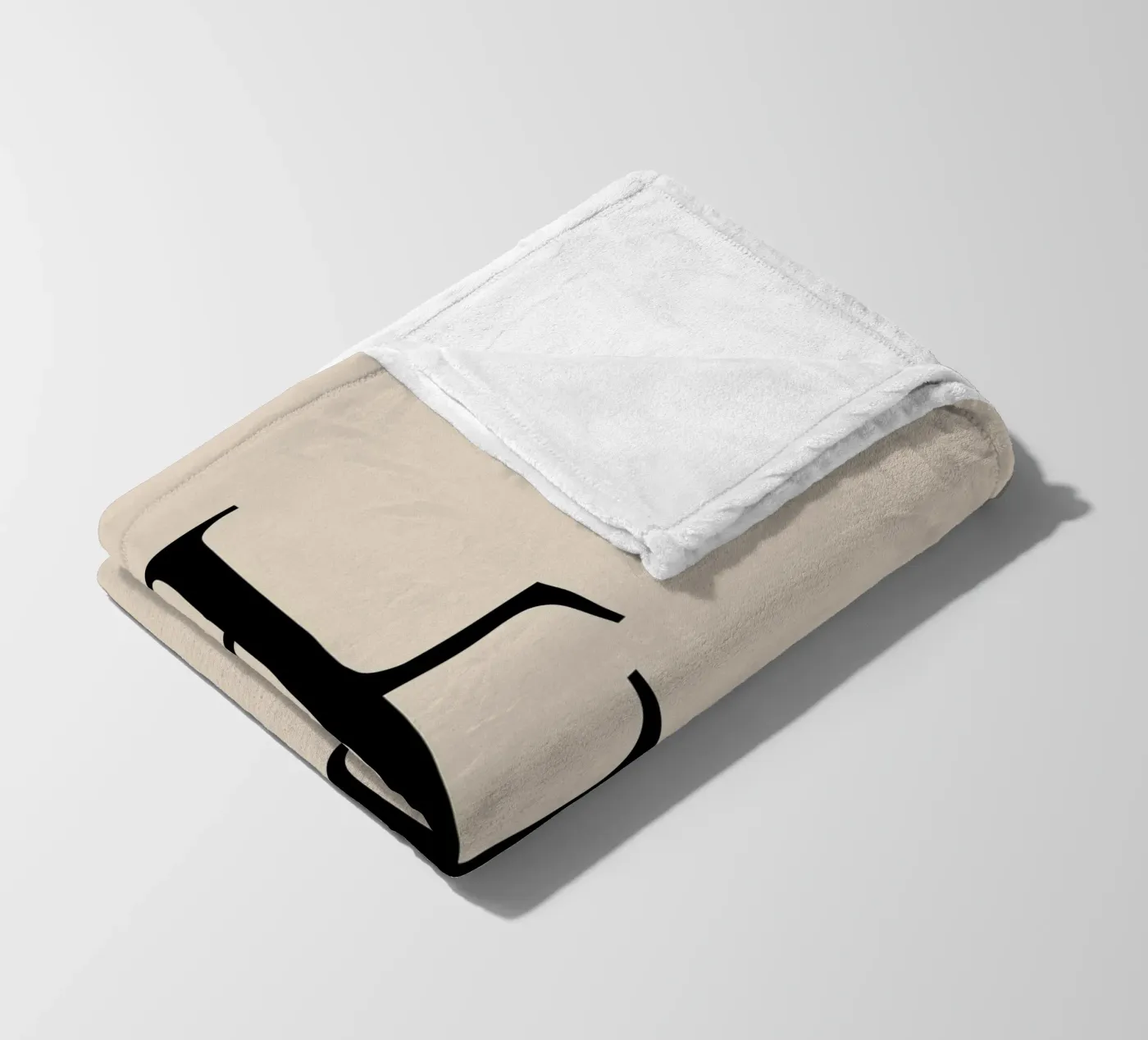 HELLO fleece blanket by Bold Type Co.