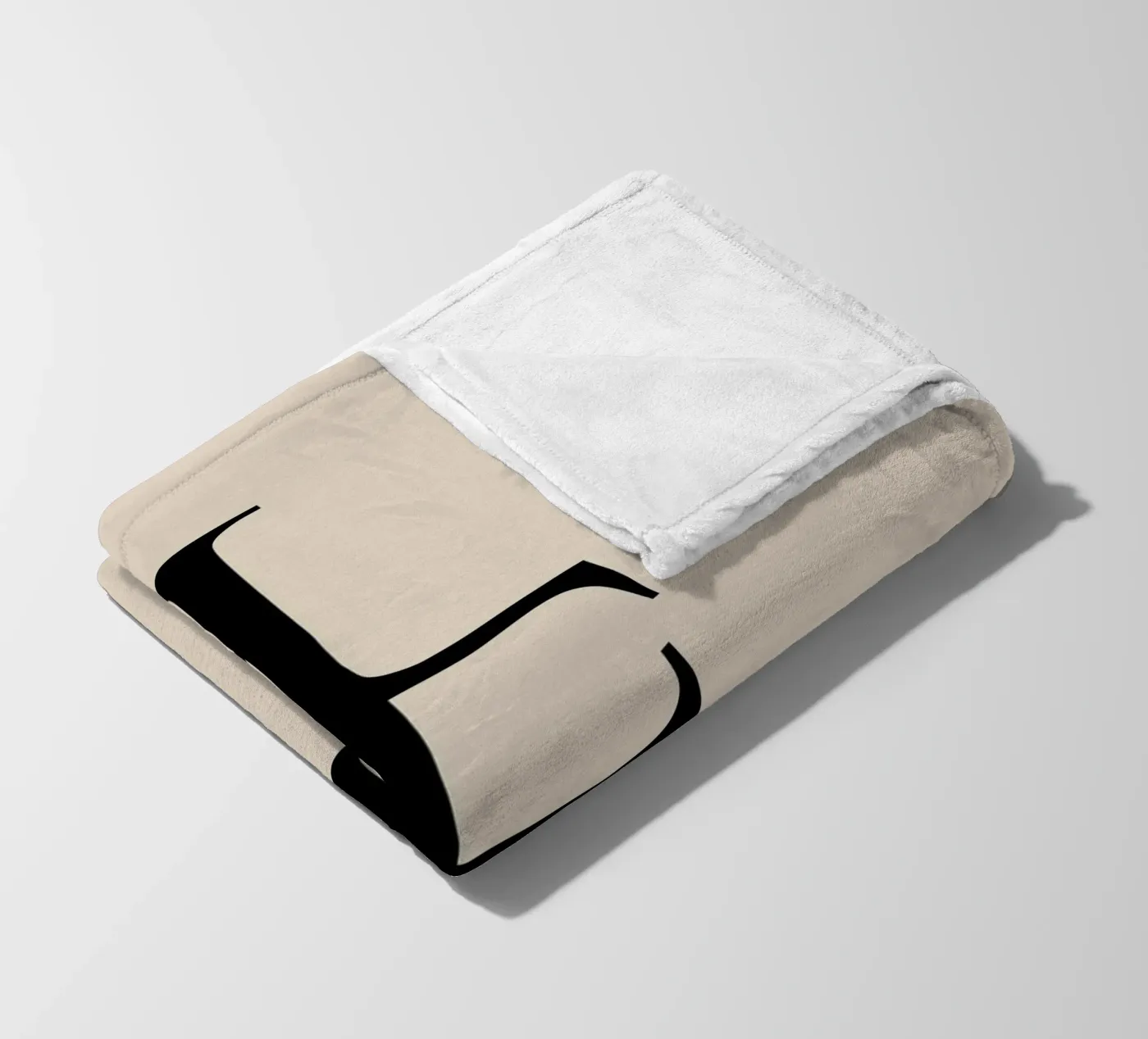 HELLO fleece blanket by Bold Type Co.