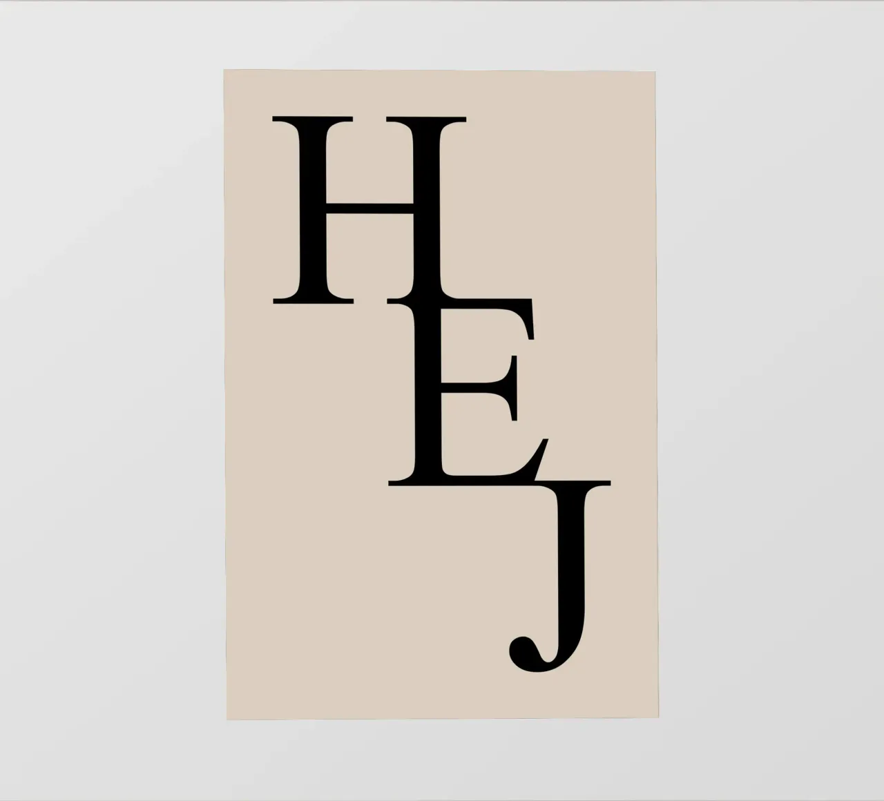 HELLO pellicola backlit da Bold Type Co.