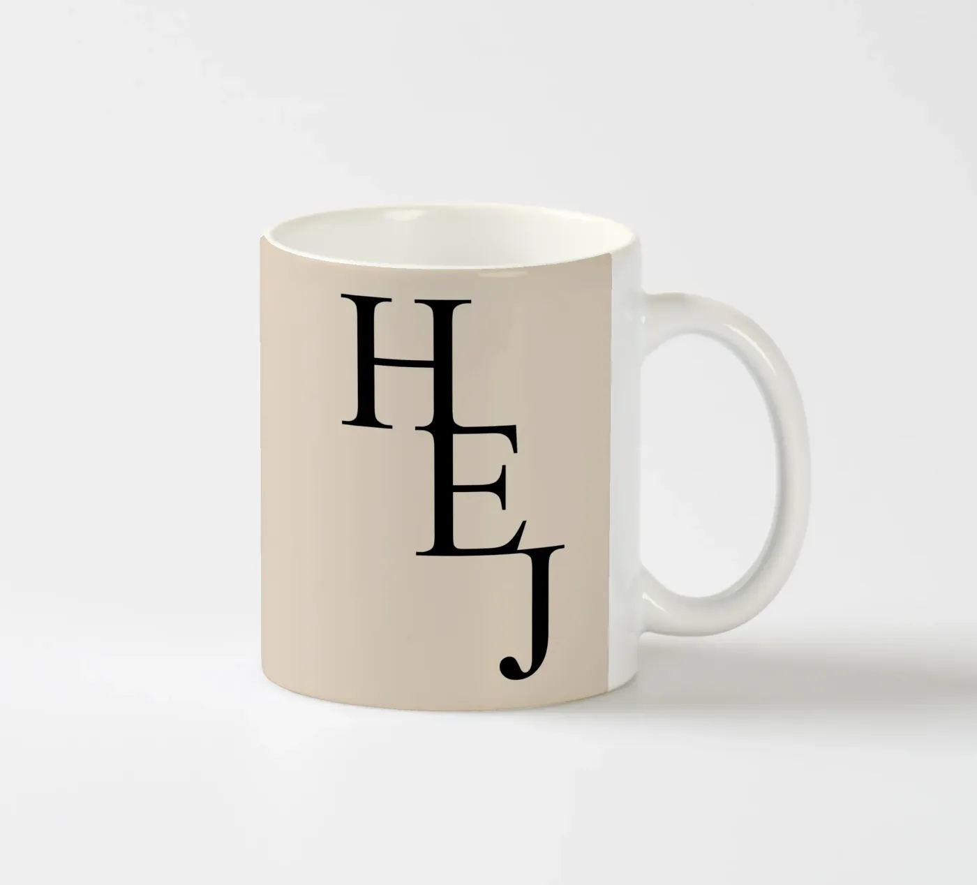 HELLO ceramic mug by Bold Type Co.