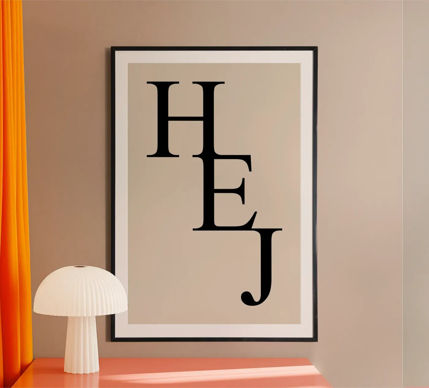 HELLO poster by Bold Type Co.