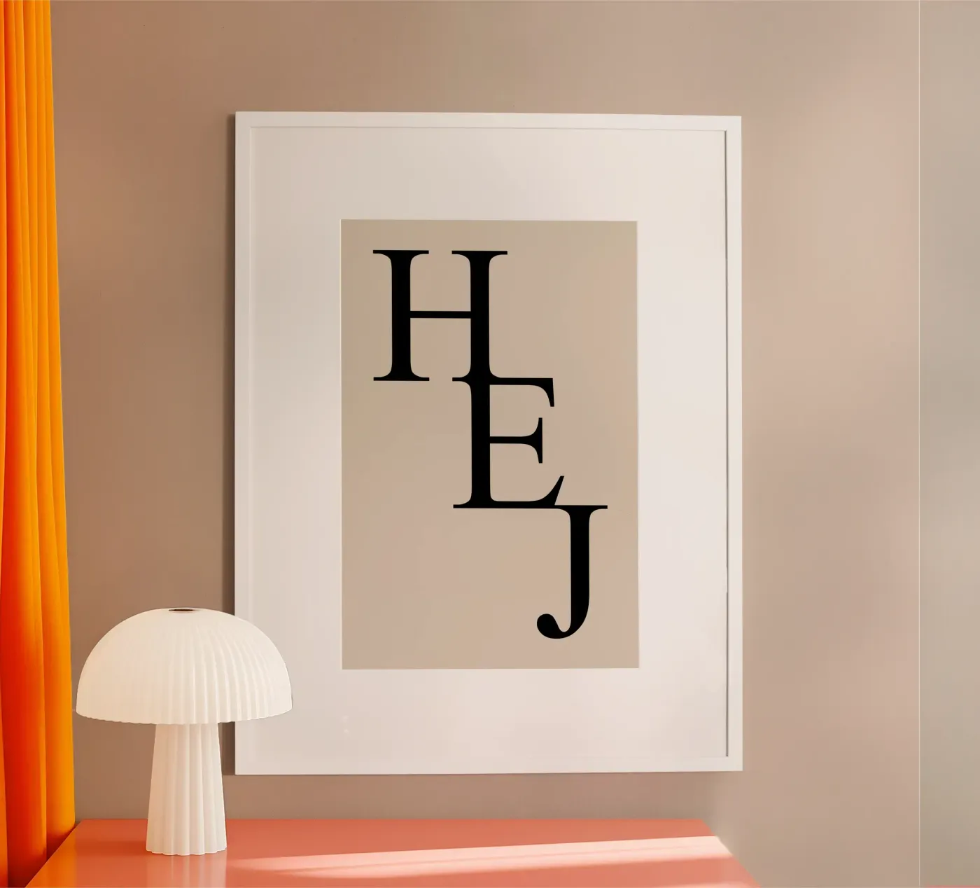 HELLO poster by Bold Type Co.