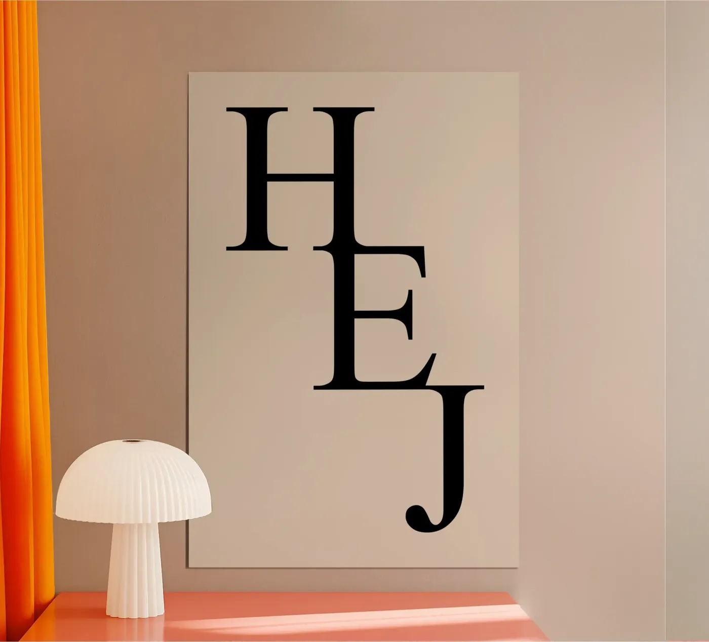 HELLO poster by Bold Type Co.