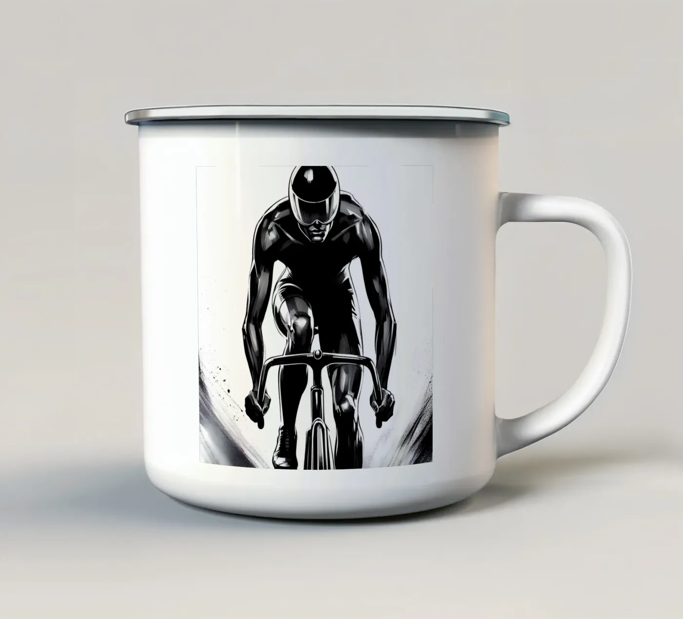 CYCLE enamel mug by ARTOMATIC