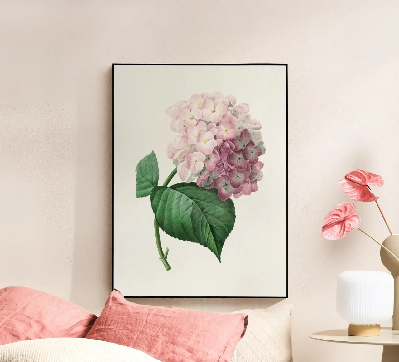 Hortensie Acryl-Glas von Botanical