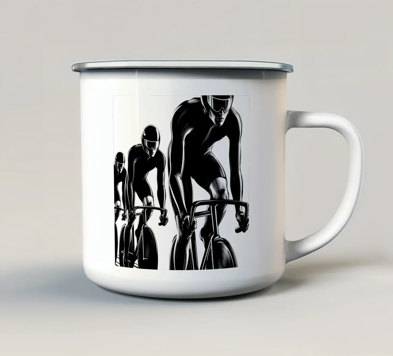 PELOTONE tazza in smalto da ARTOMATIC