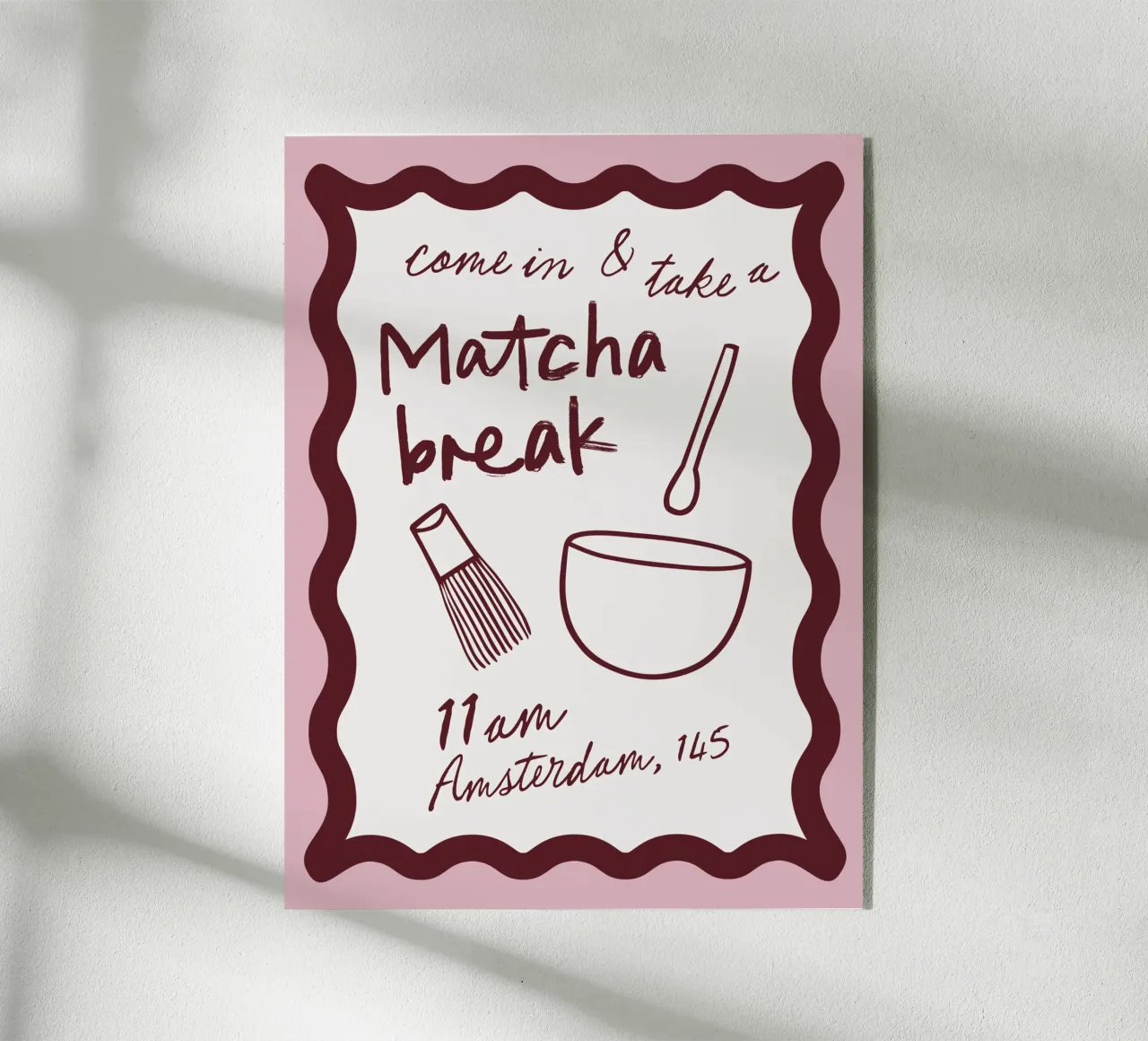 Matcha Break plexiglass da CSK DESIGN