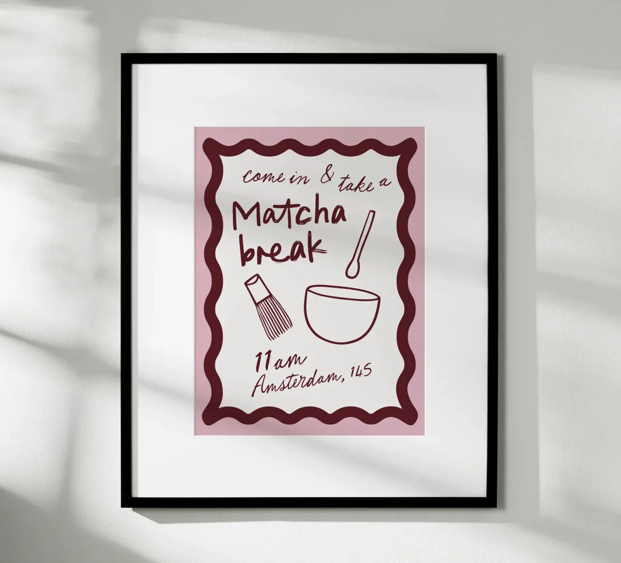 Matcha Break poster by CSK DESIGN