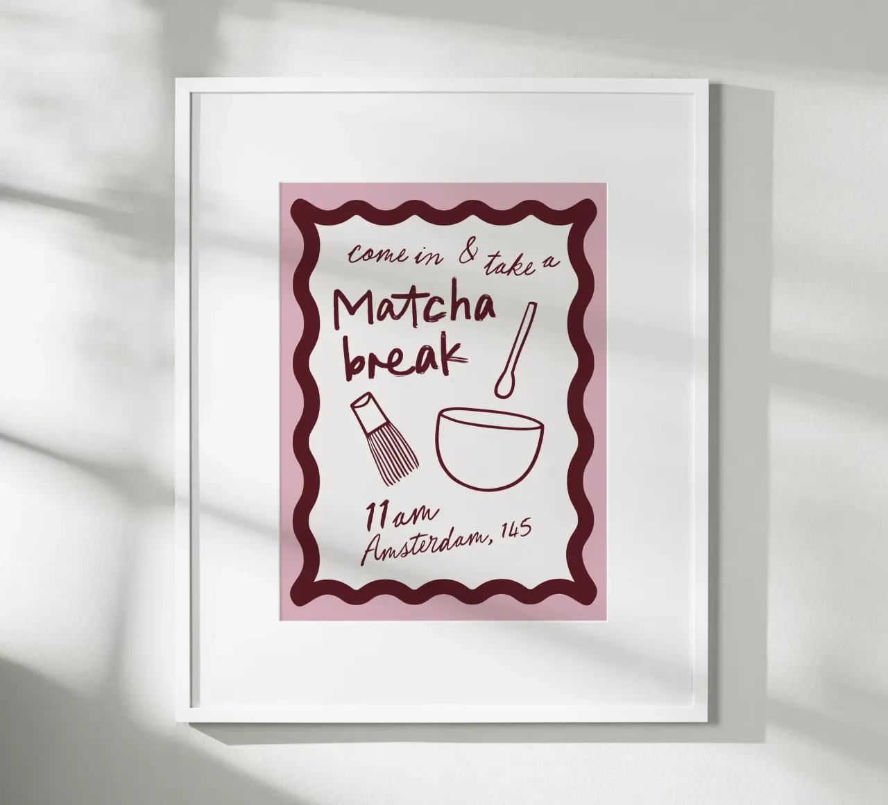 Matcha Break poster by CSK DESIGN