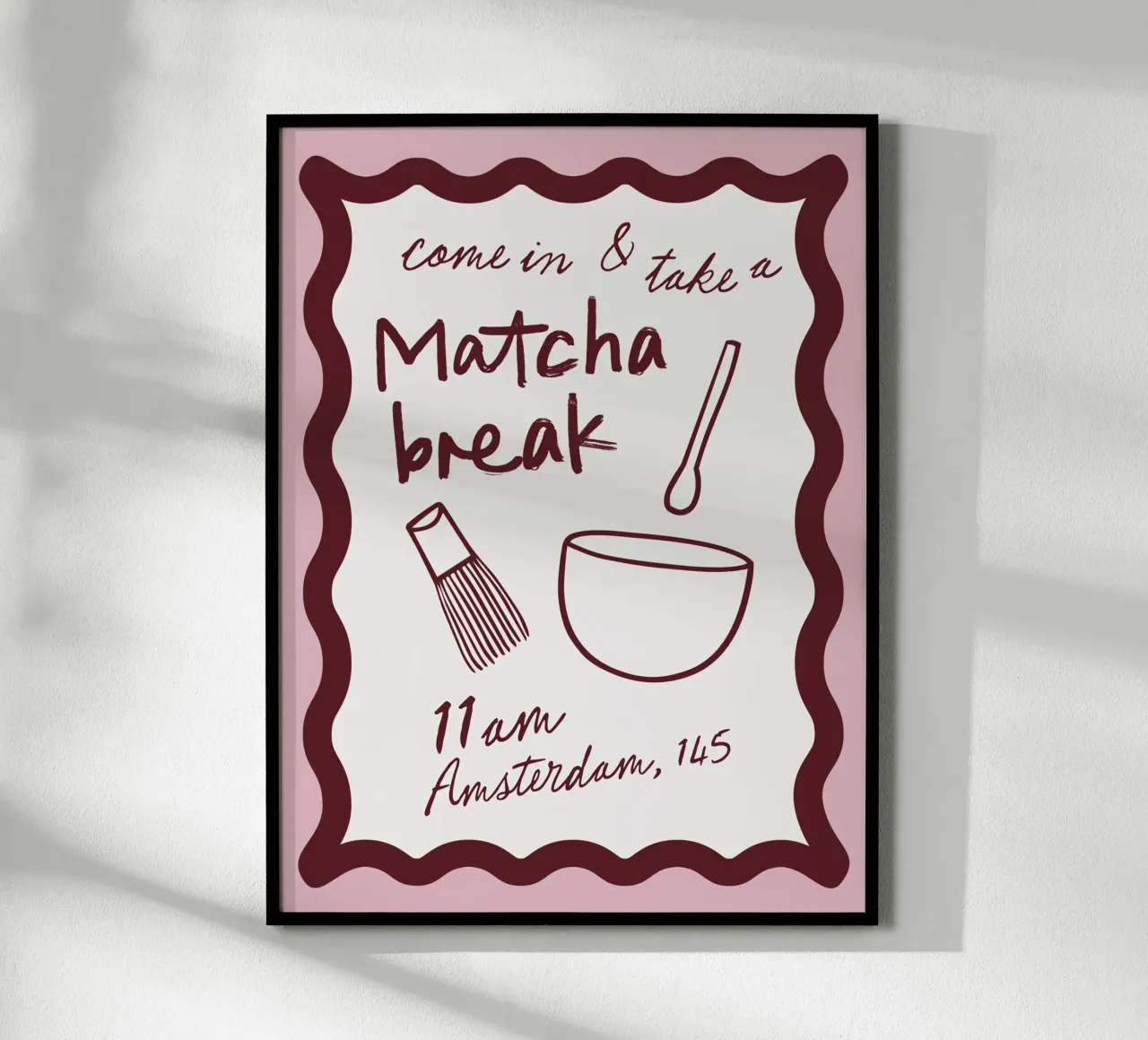 Matcha Break poster by CSK DESIGN
