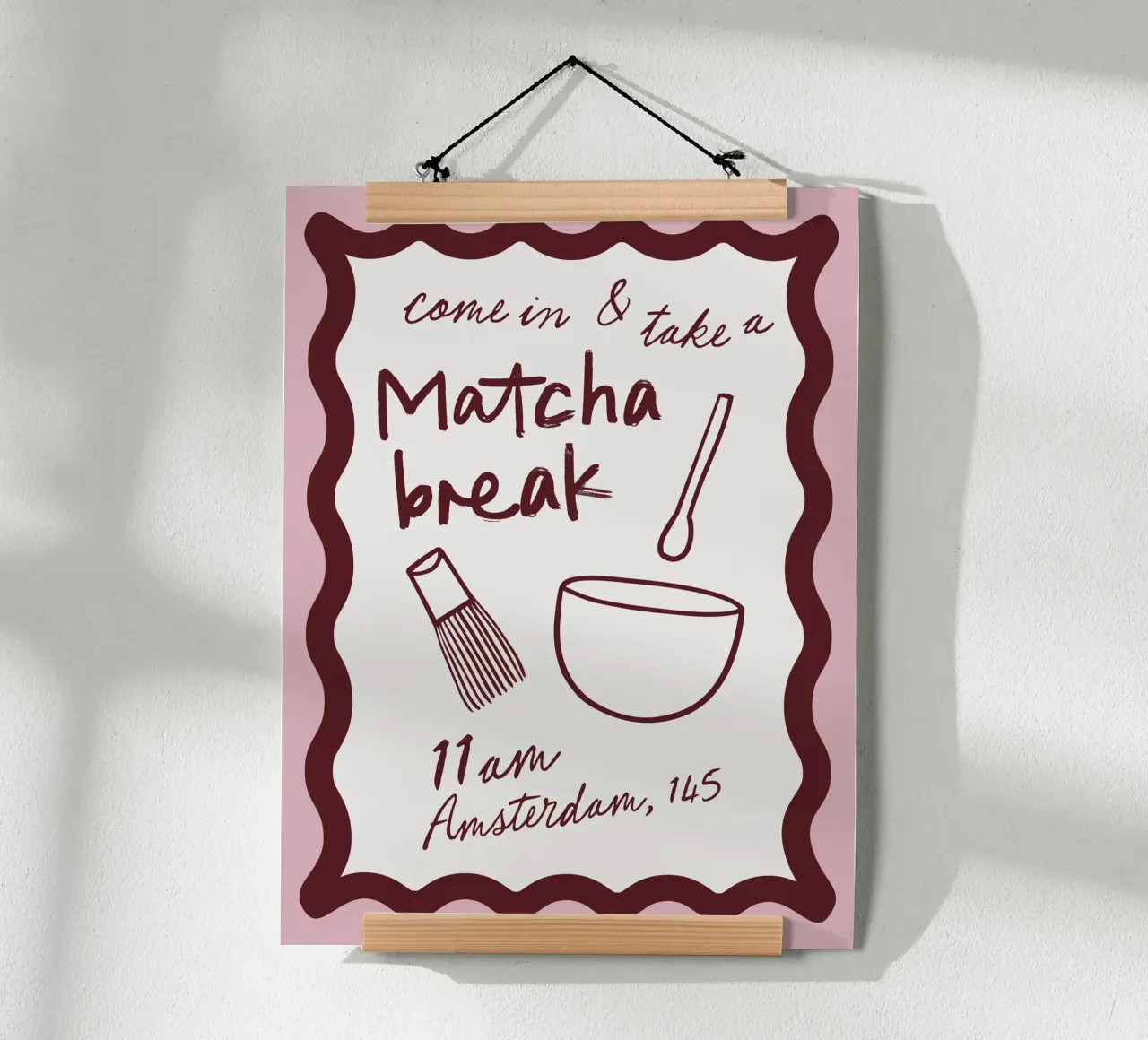 Matcha Break poster by CSK DESIGN