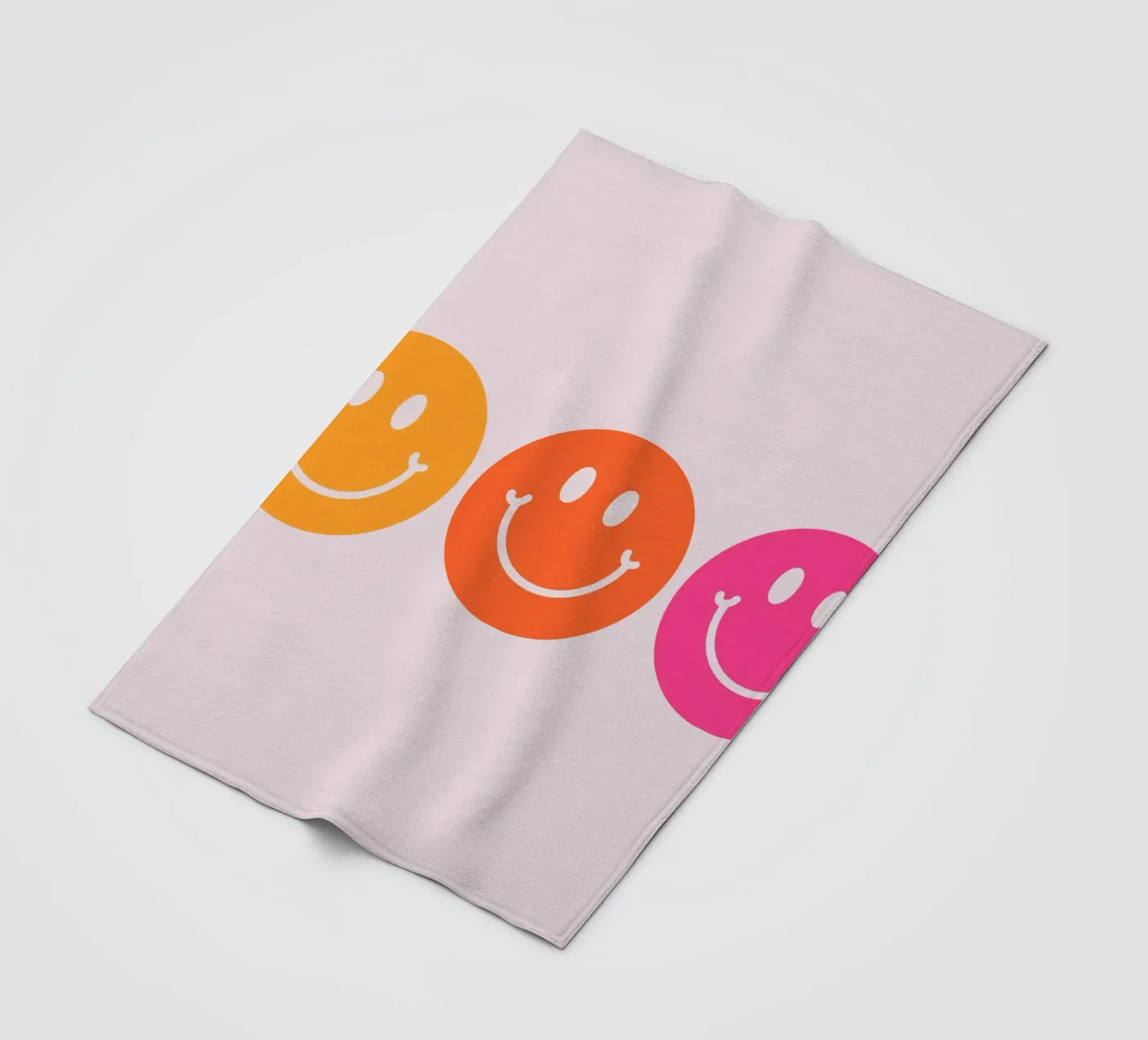 Smiley fleecedeken van CSK DESIGN