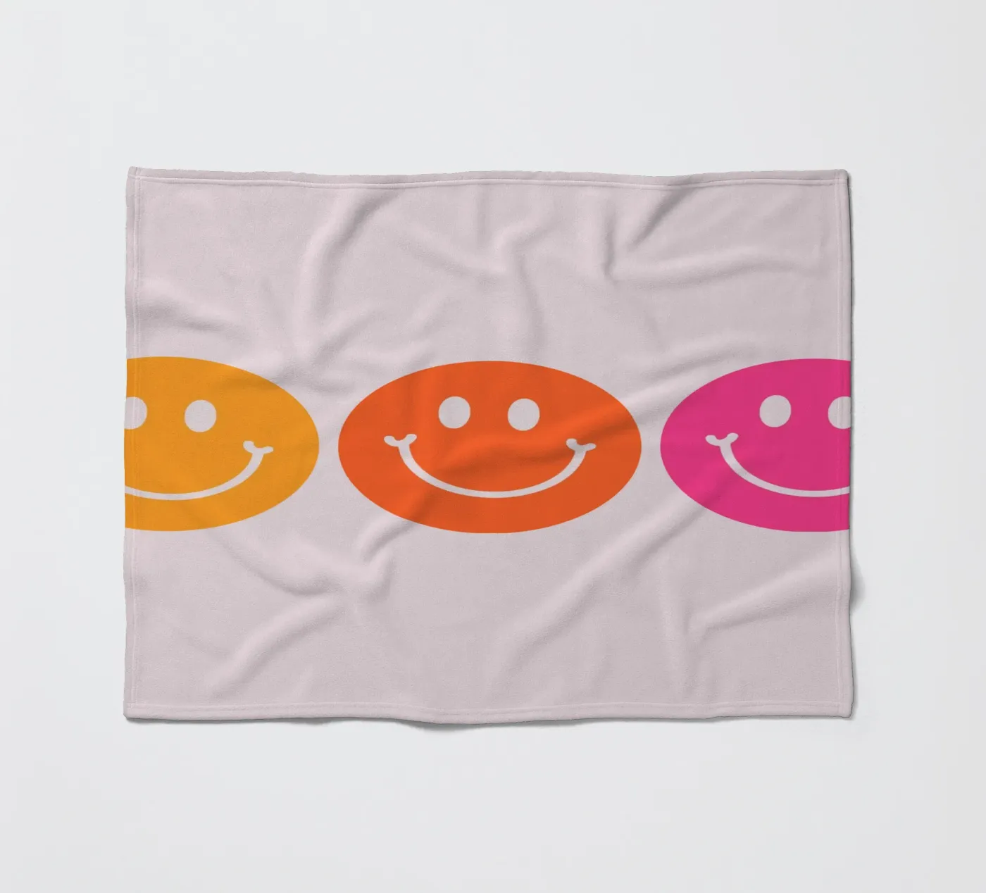 Smiley fleecedeken van CSK DESIGN
